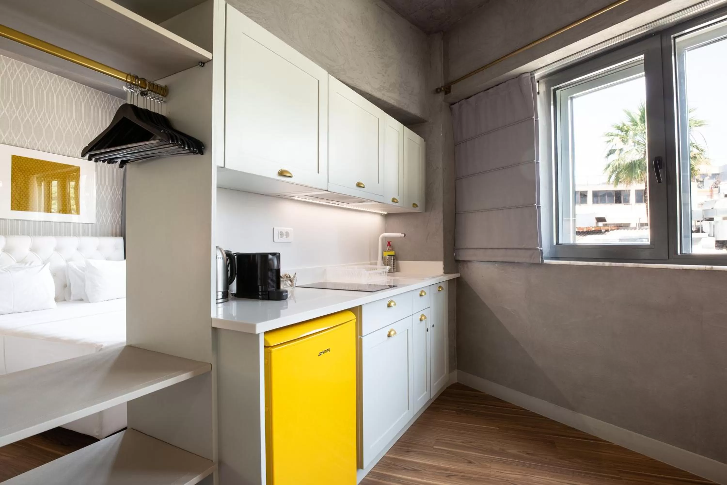 Kitchen or kitchenette in Downtown Athens Lofts - The Acropolis Observatory