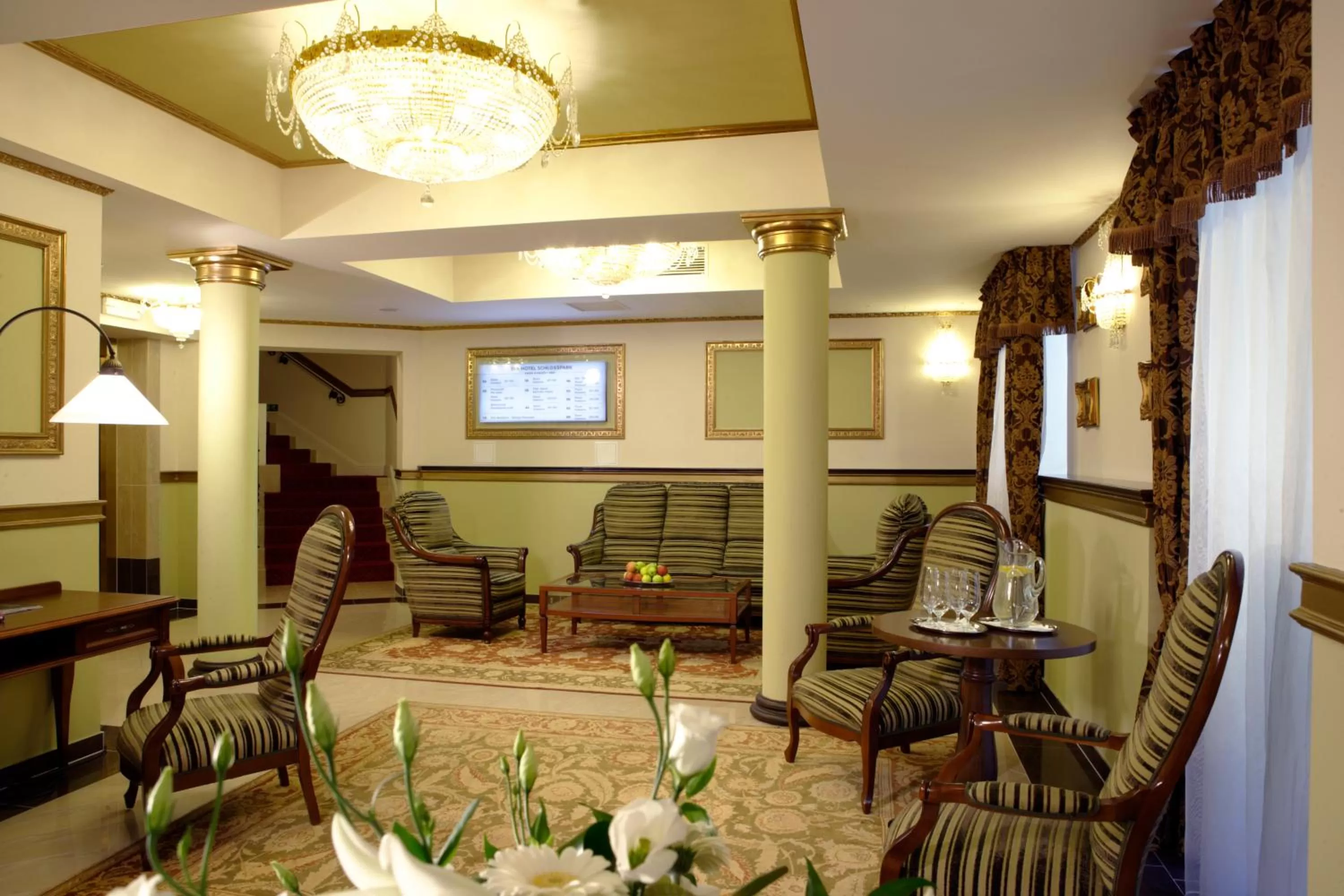 Lobby or reception in Spa Hotel Schlosspark