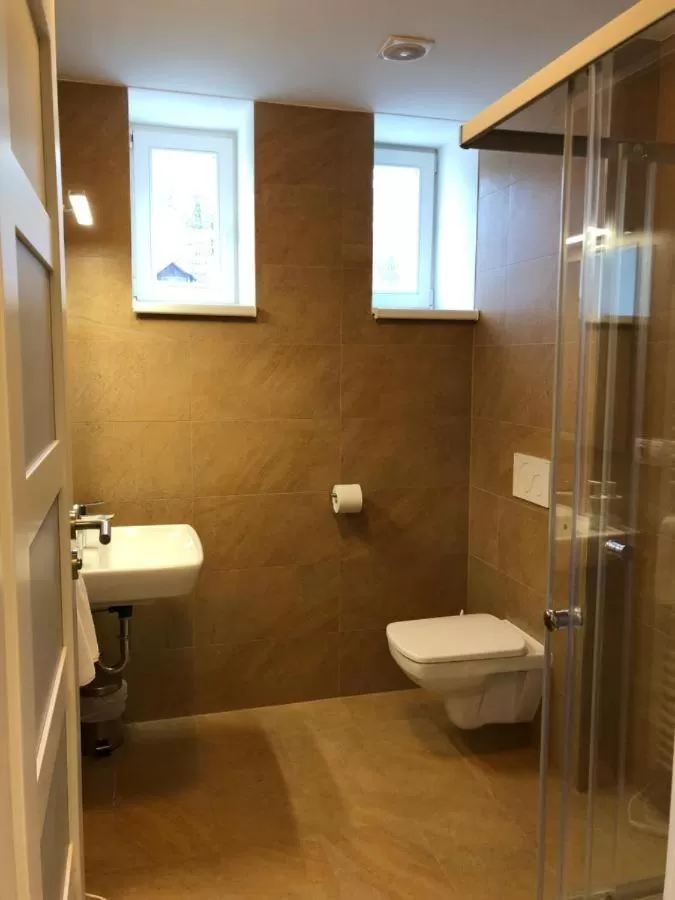 Bathroom in Penzion Panský dvůr Telč