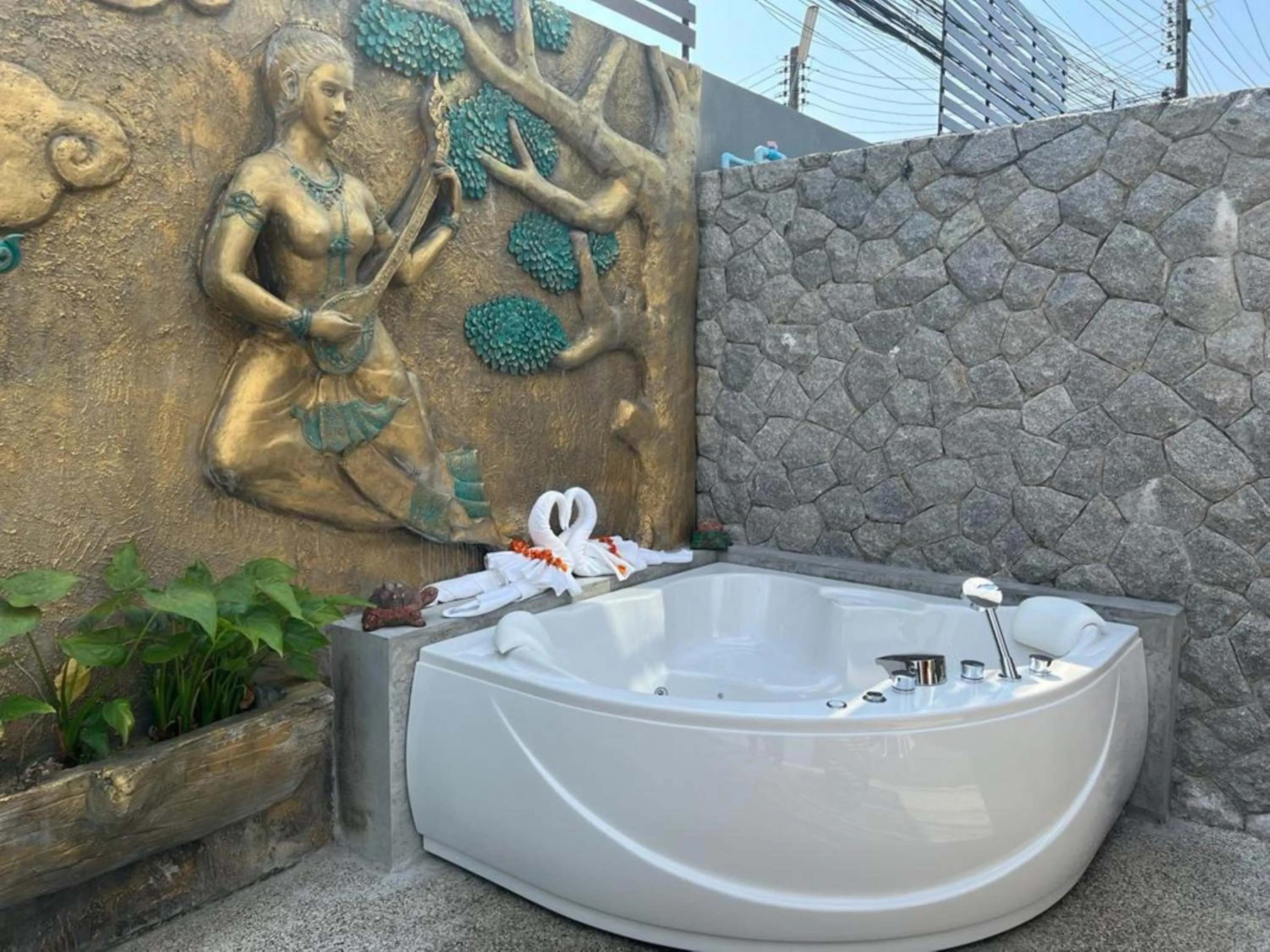 Open Air Bath in Peace Blue Naiharn Naturist Resort Phuket SHA Extra Plus