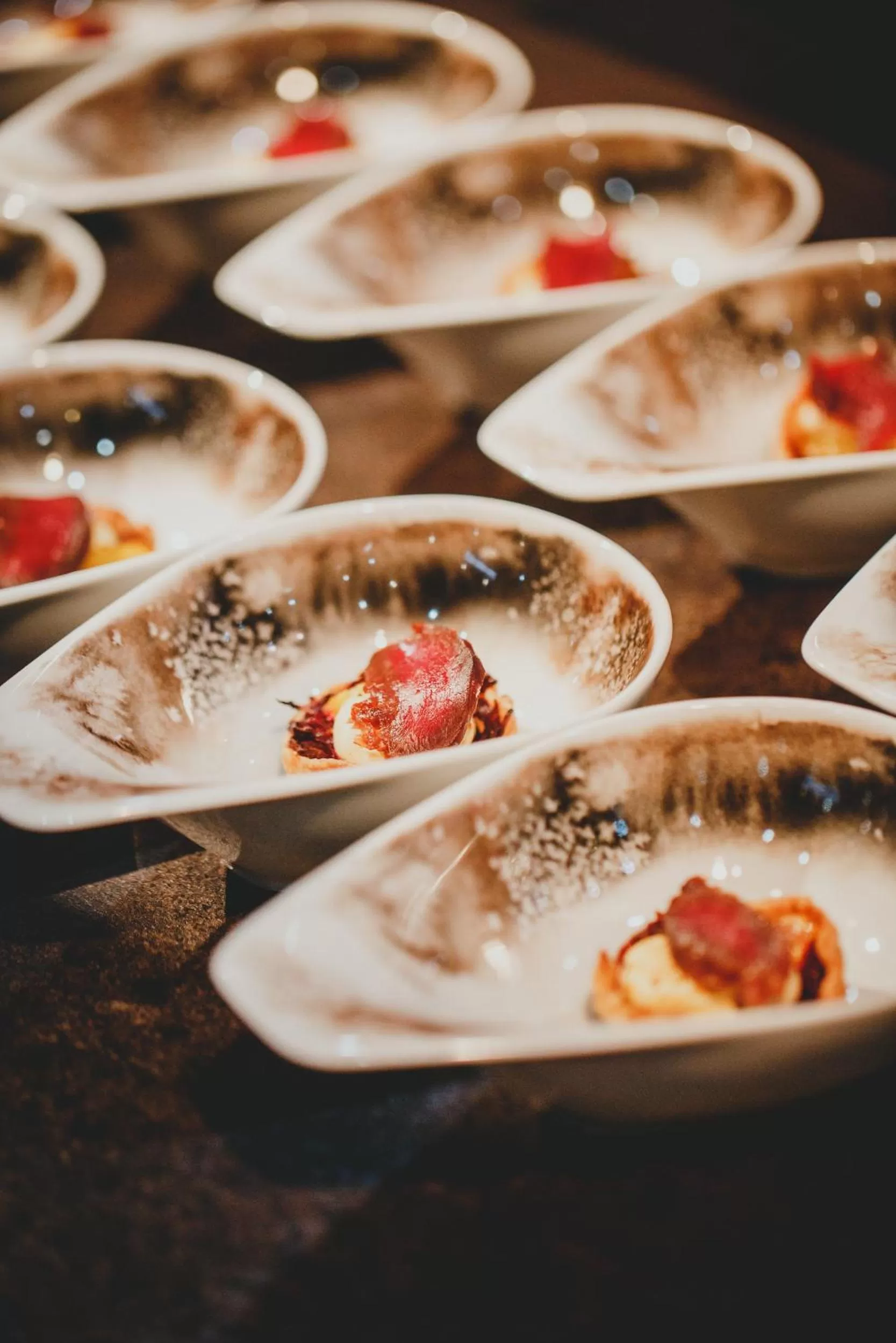 Food close-up in Vergissmeinnicht