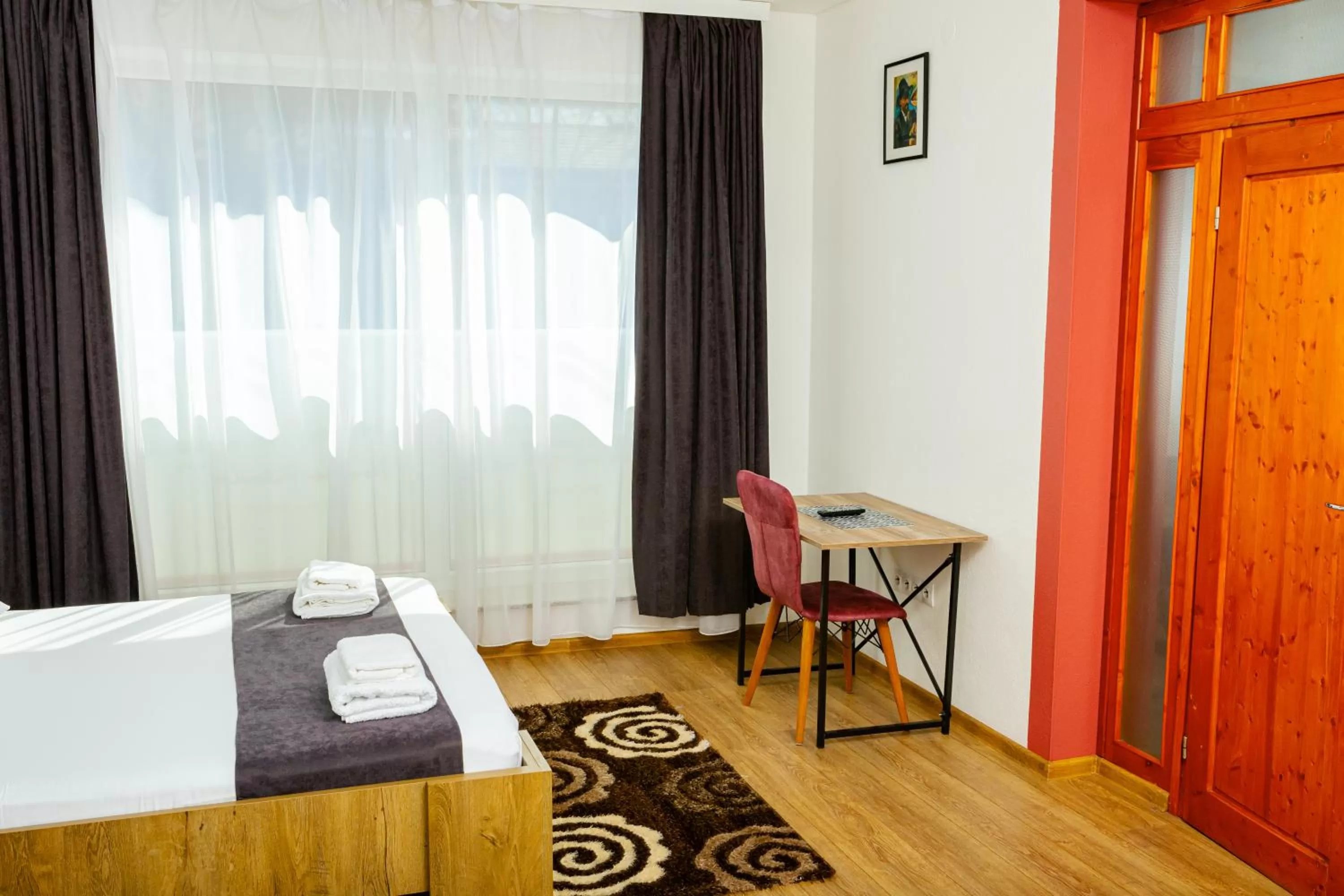 Bedroom, Bed in Pensiunea Pictorilor