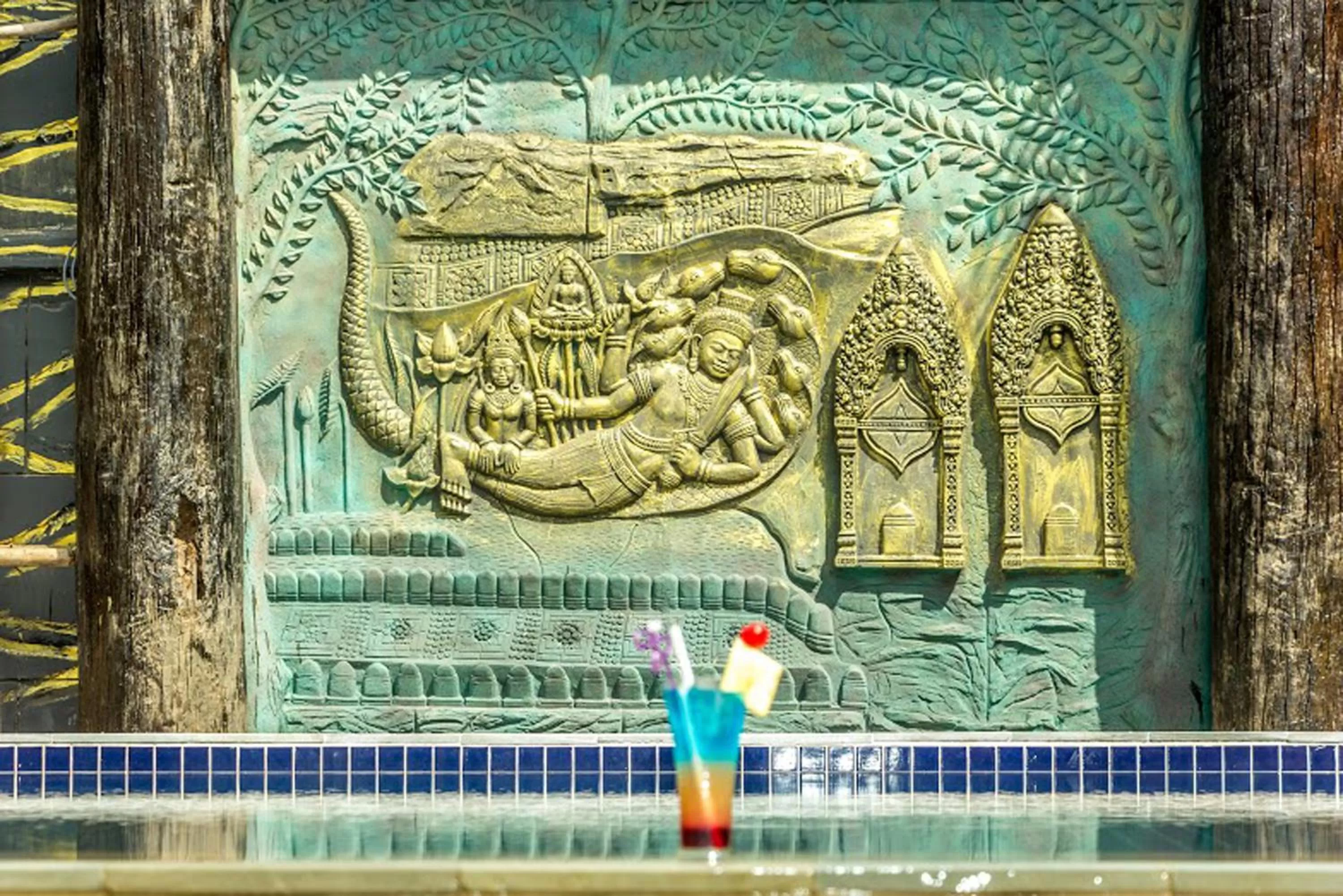 Swimming pool in Java Wooden Villa & Residence