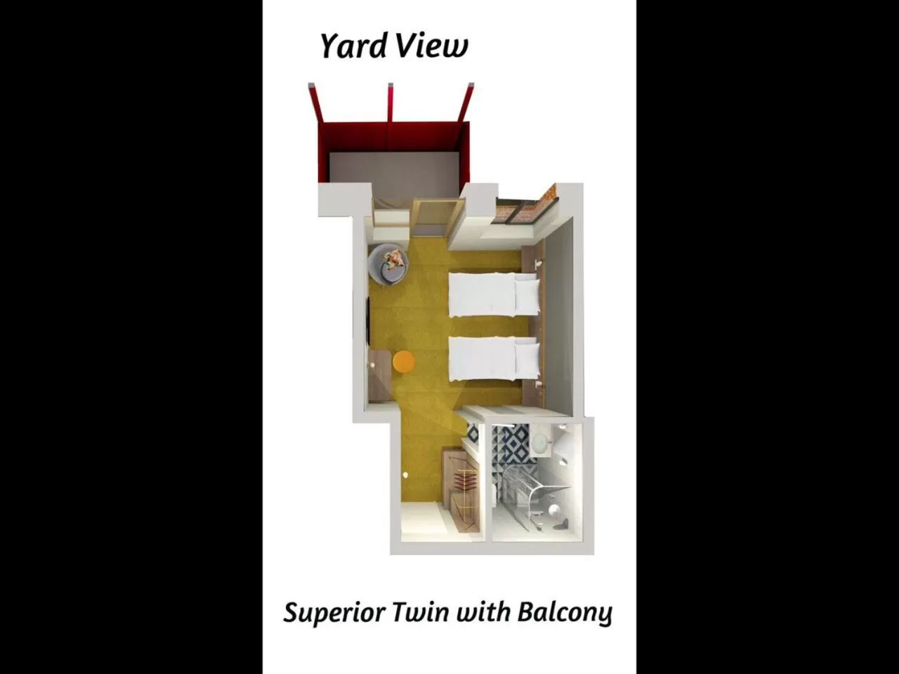 Floor Plan in Four Rooms City