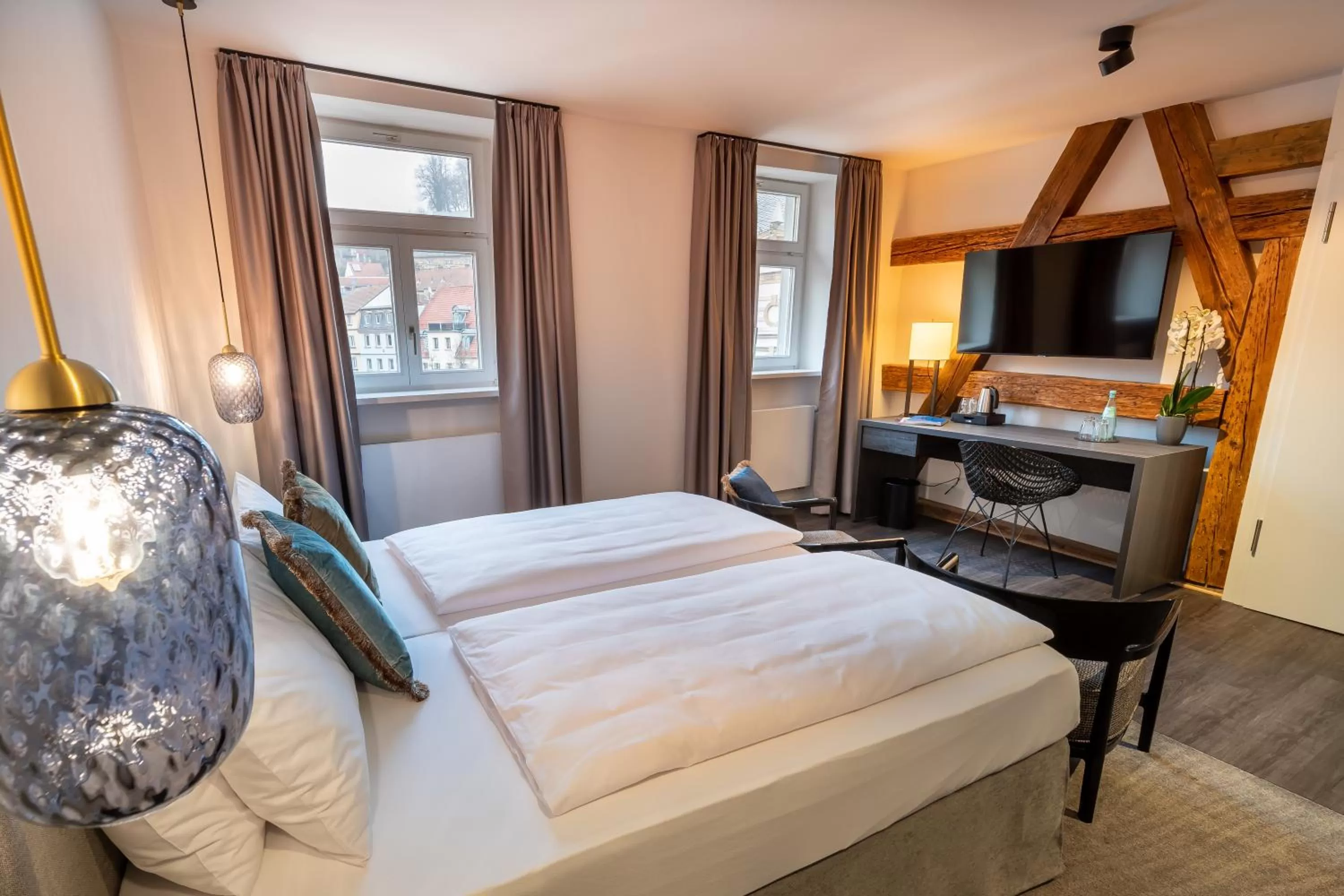 Bed in Hotel Weißes Ross