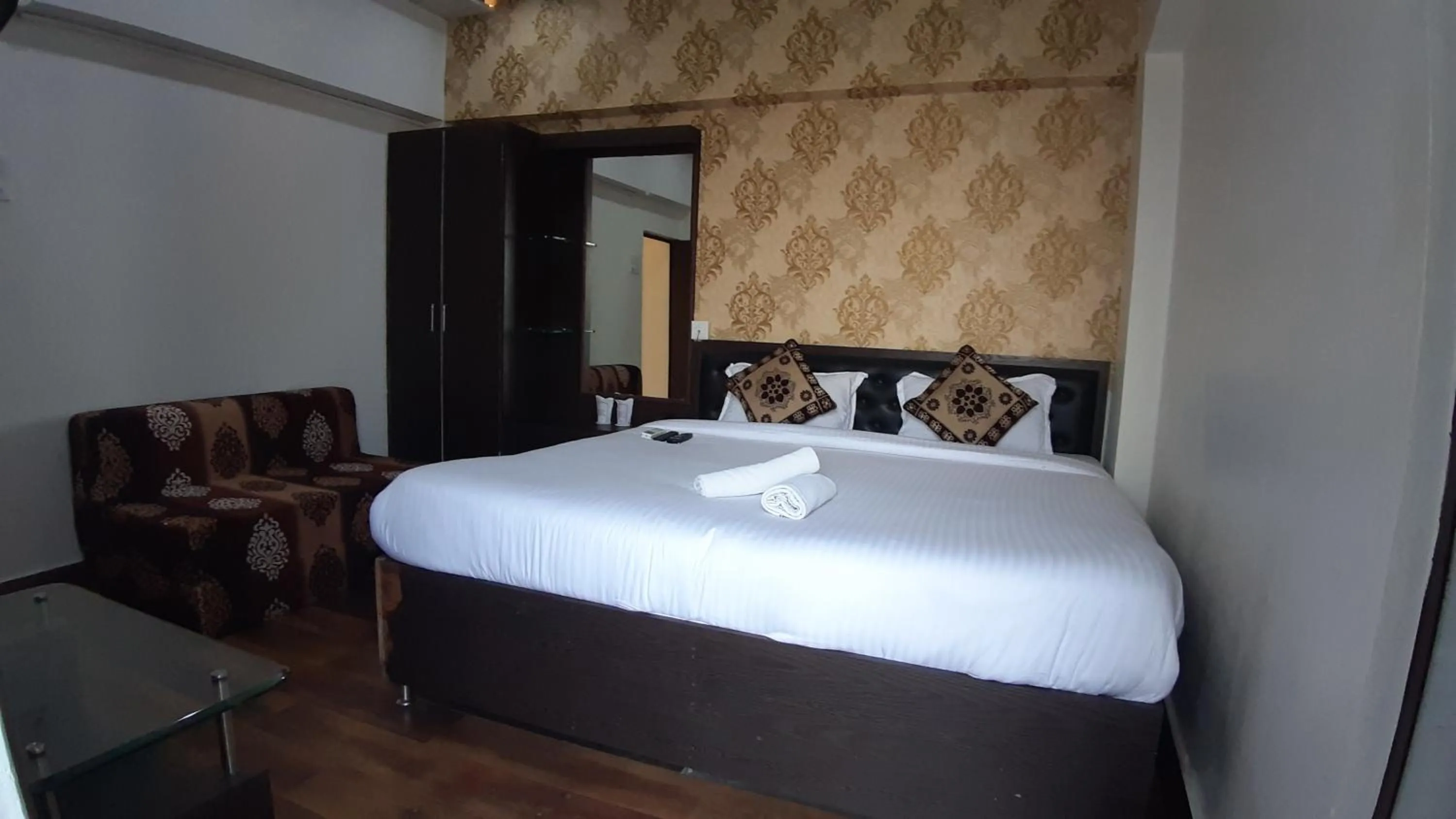 Bed in Hotel Sita (place on the heritage ghats of benaras)