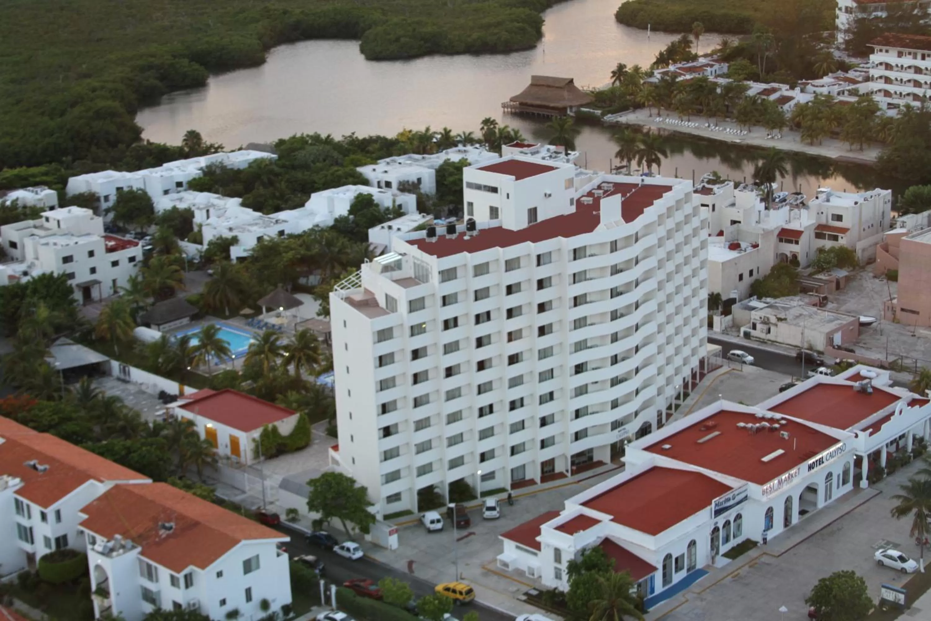 Bird's eye view in Hotel Calypso Cancun