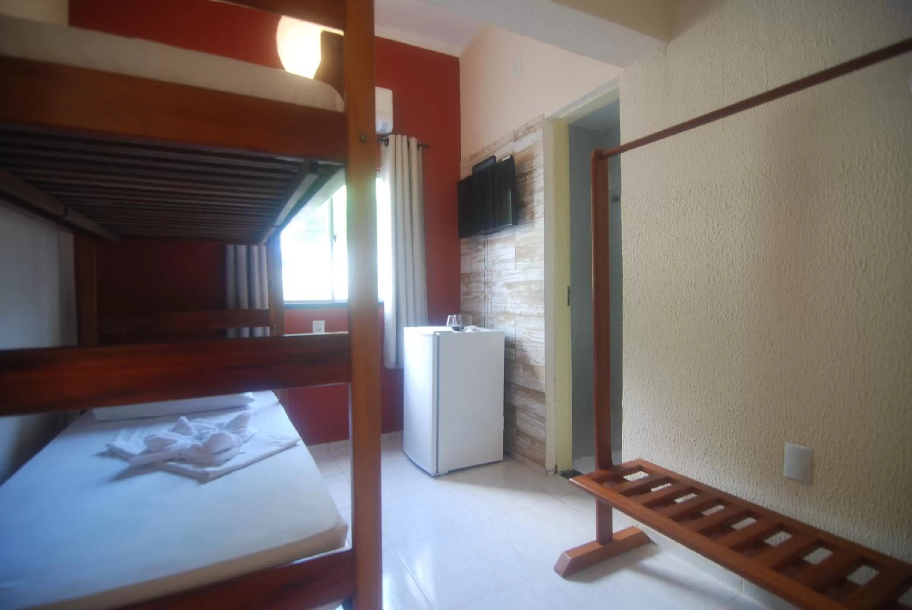 Bed in Refúgio Pousada Fortaleza