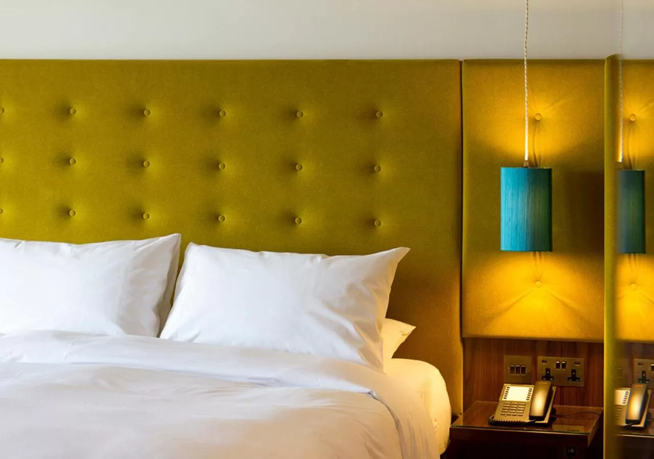 Decorative detail, Bed in Garryvoe Hotel