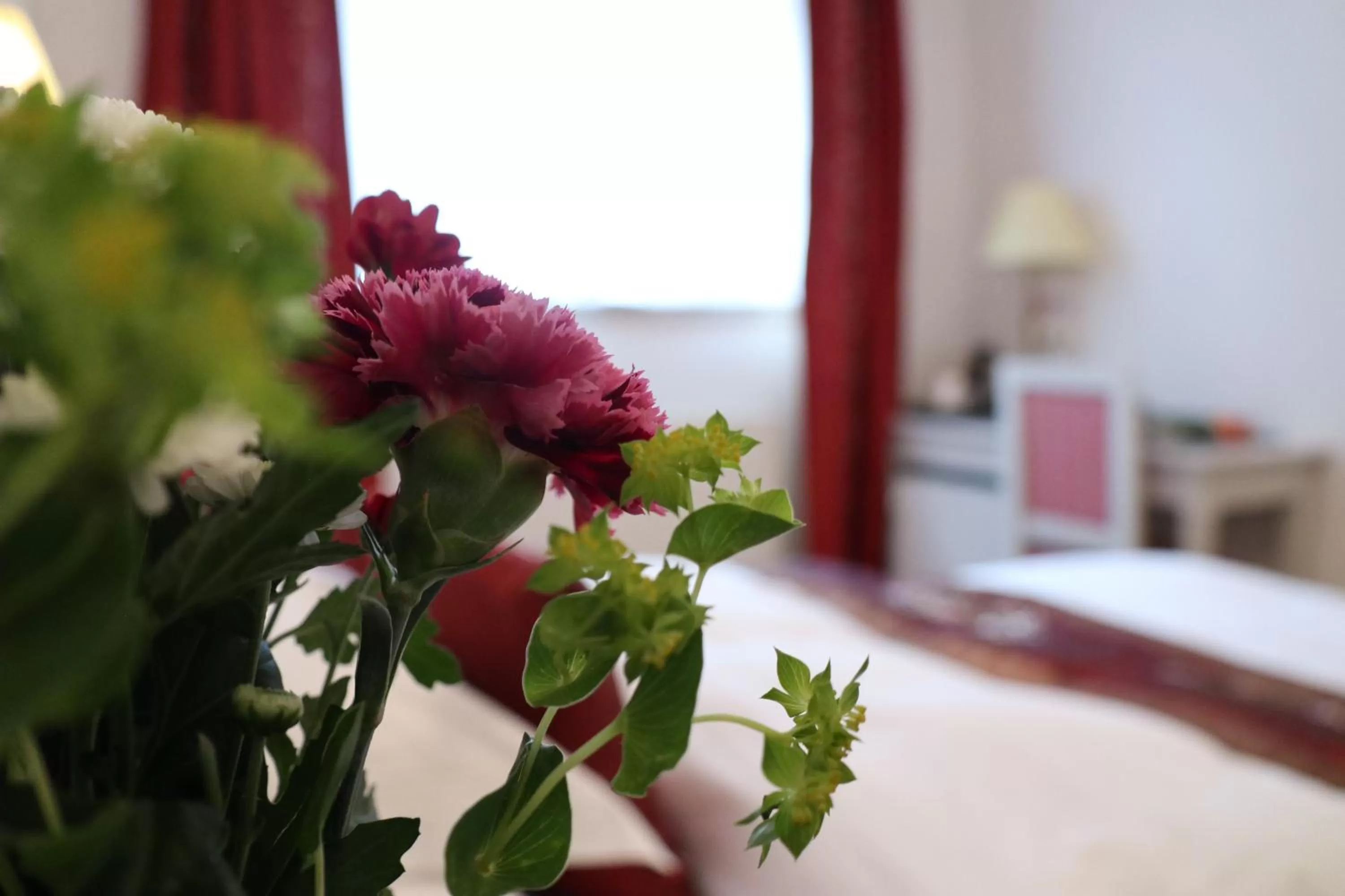 Decorative detail, Bed in Brommavik Hotel