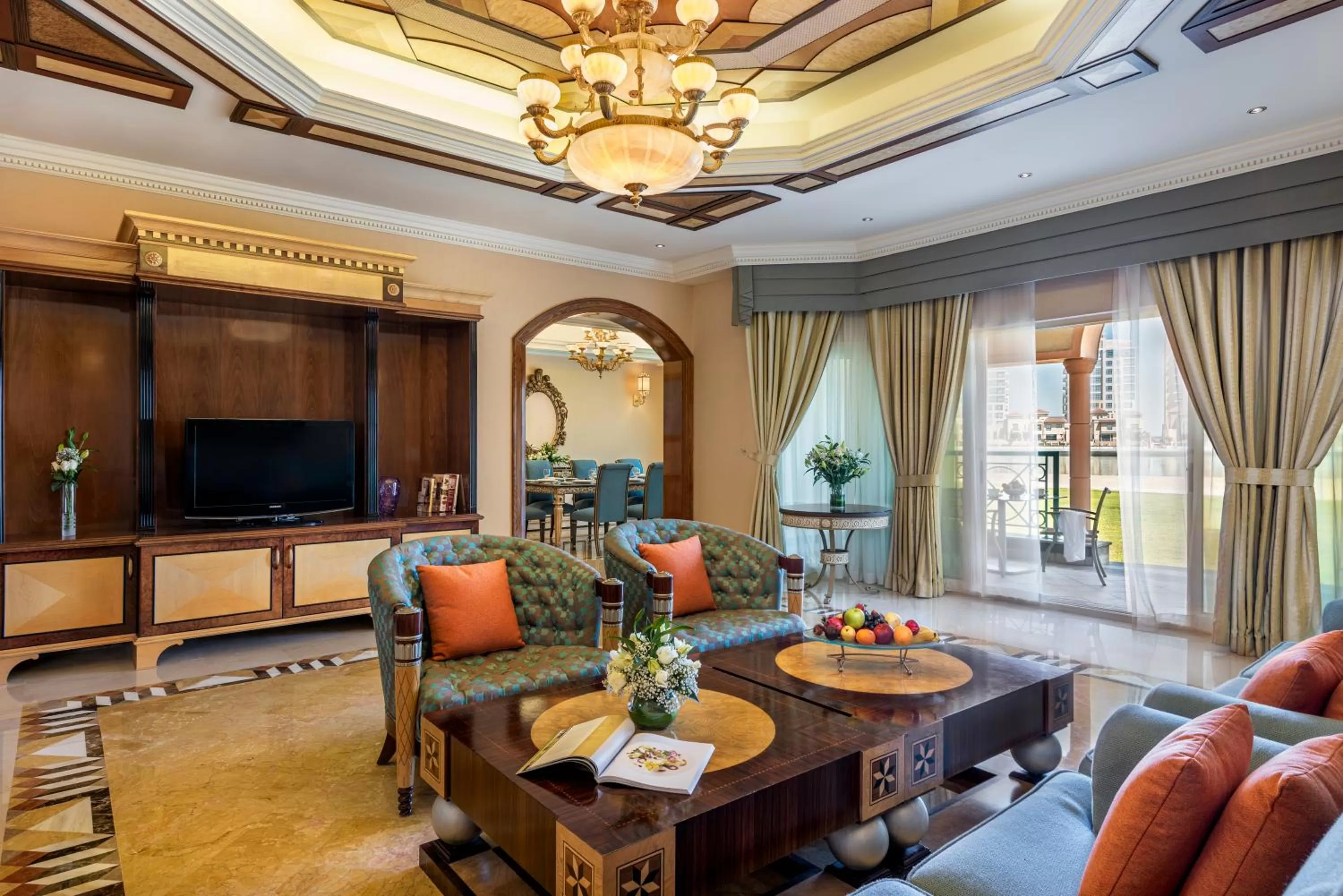 Living room in Al Raha Beach Resort & Spa