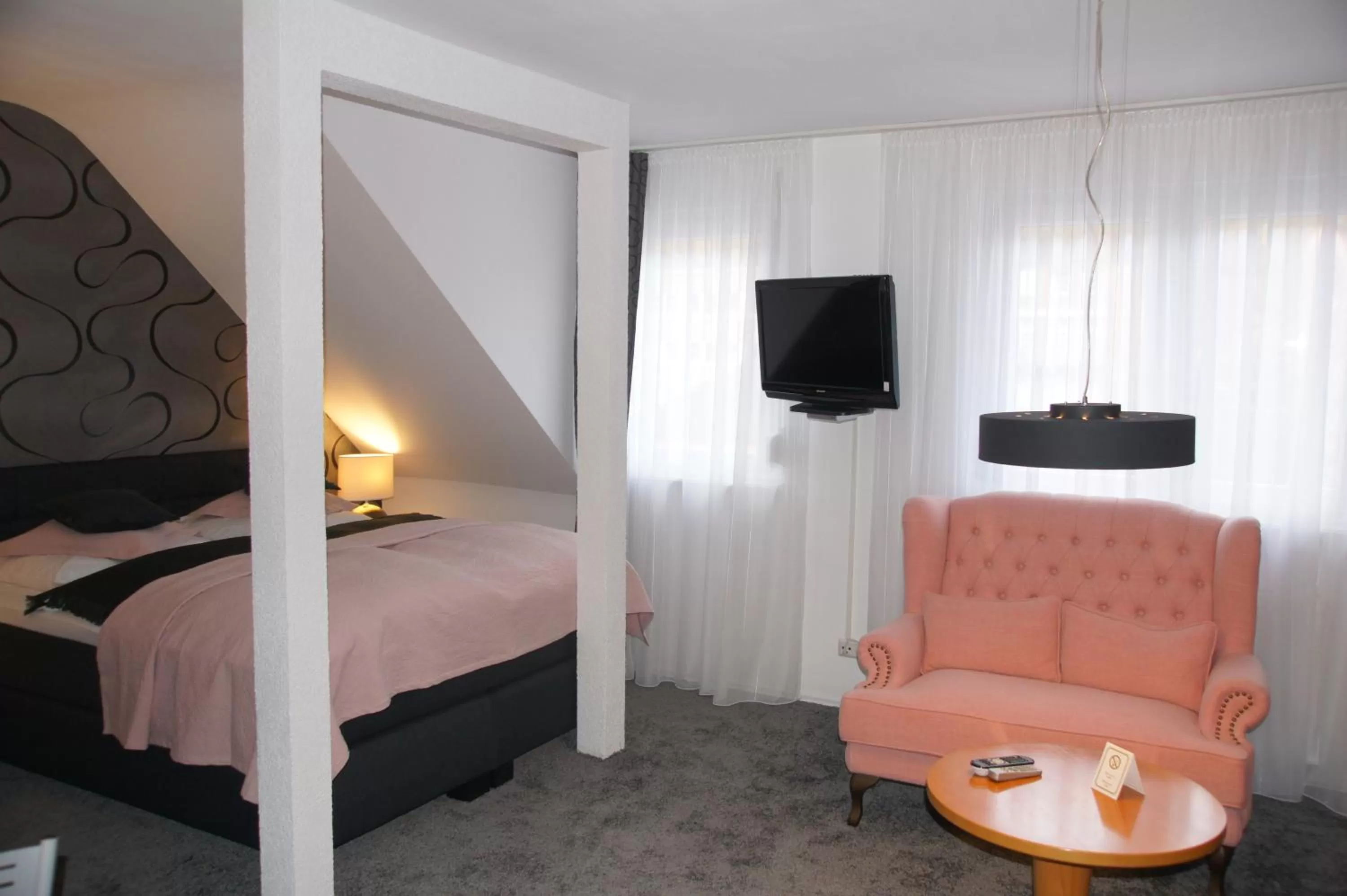 Bed in SkinSpa Apartments Idar-Oberstein