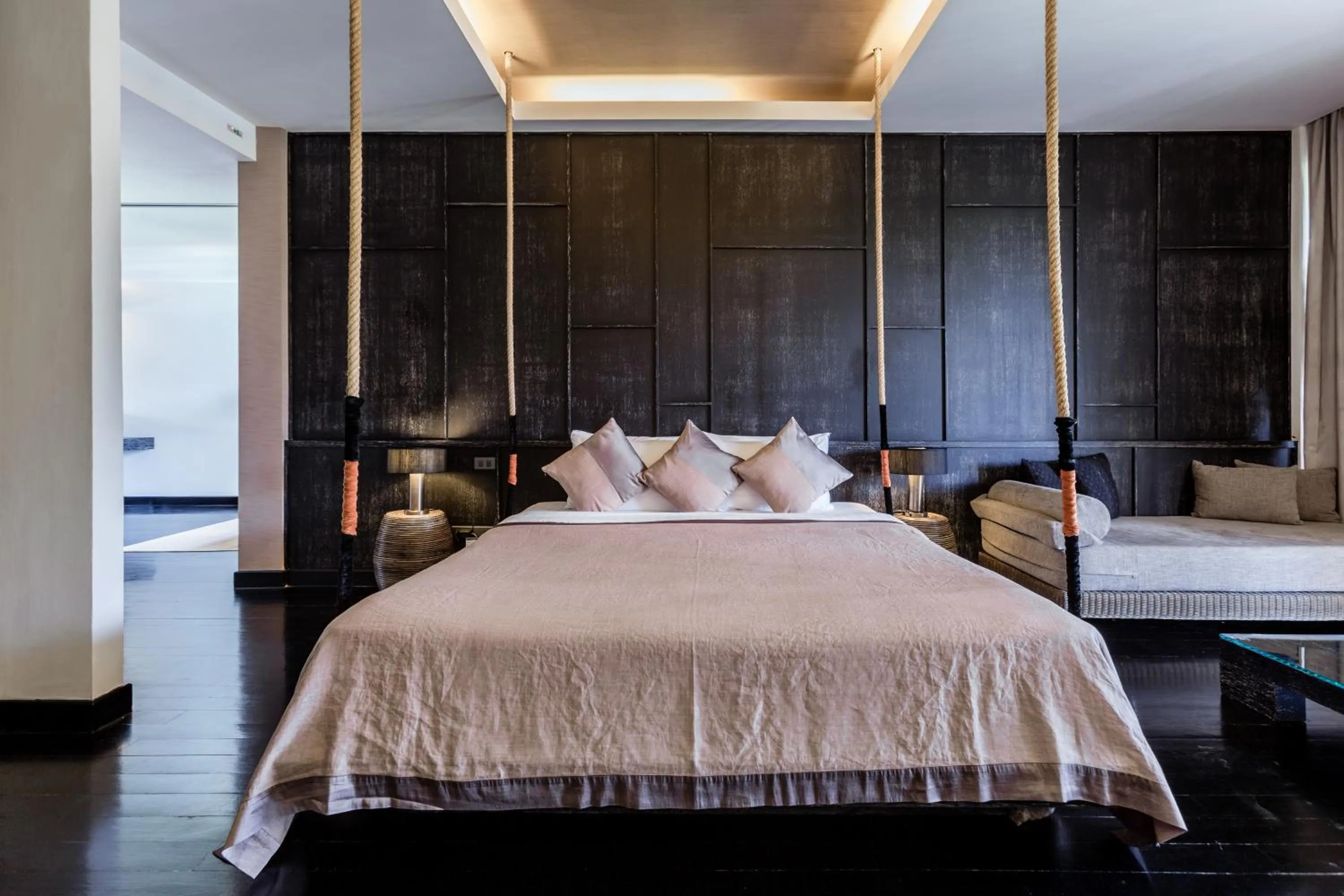 Bed in Aruntara Riverside Boutique Hotel