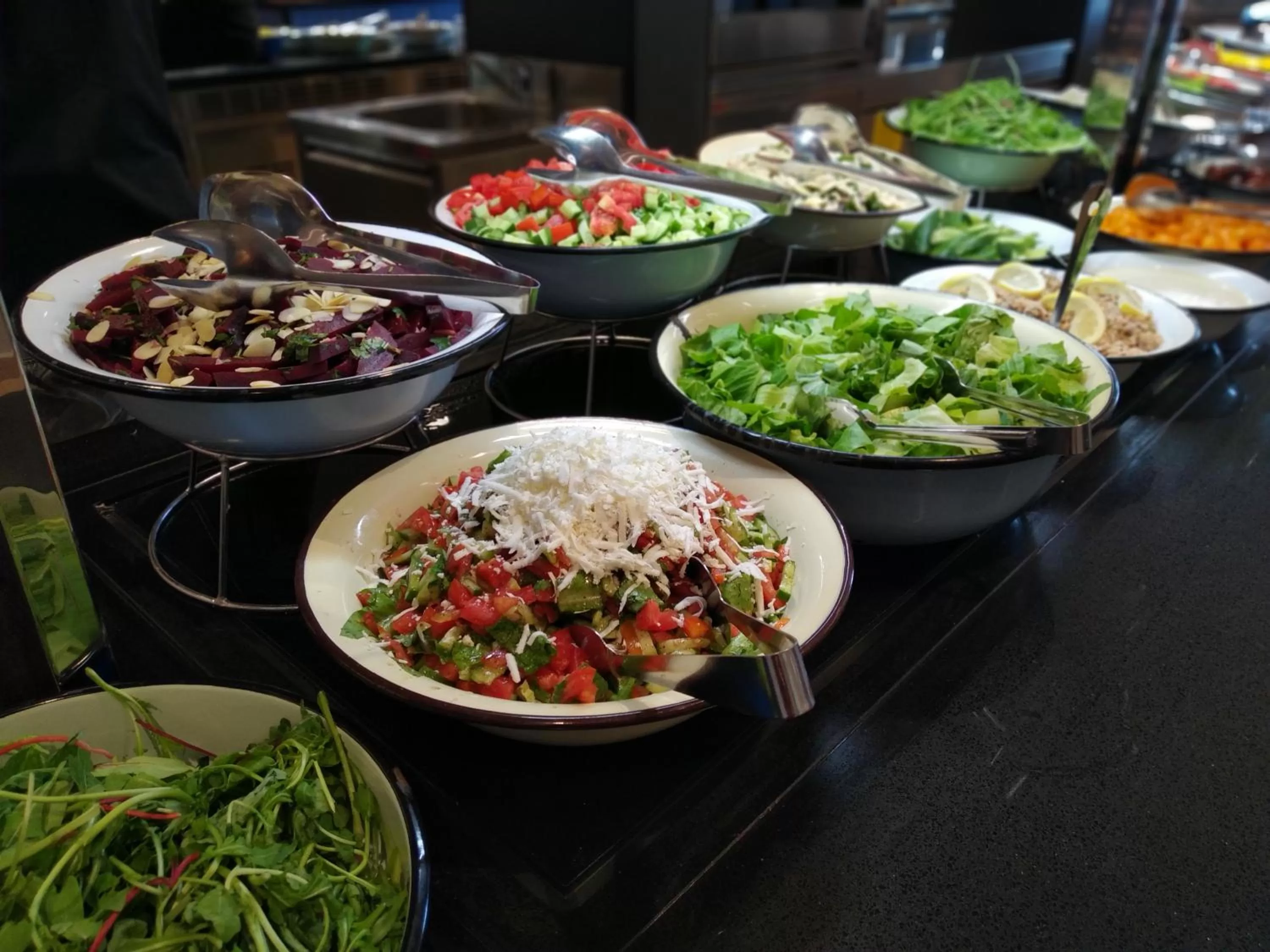 Buffet breakfast in Kfar Giladi Hotel