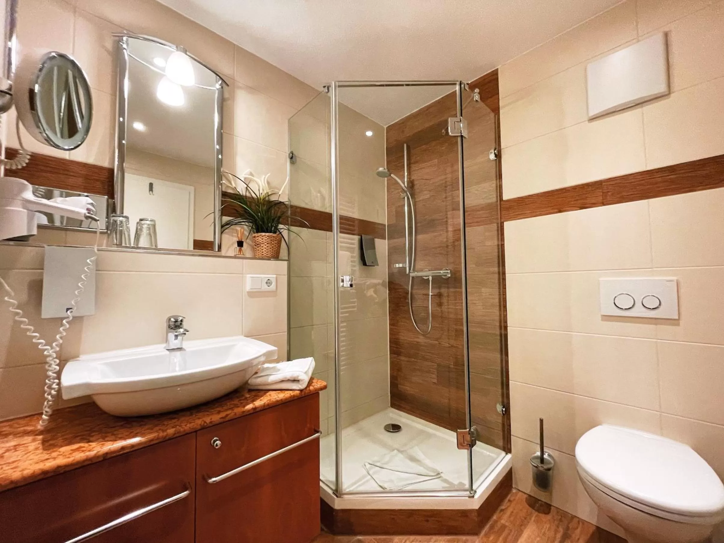 Bathroom in Albhotel Malakoff - House of Nature