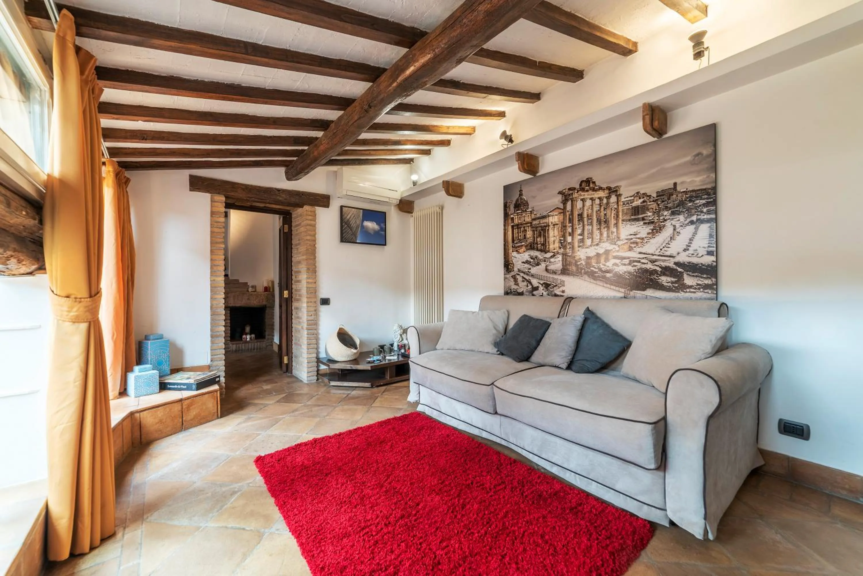 Living room in Luxury Trastevere