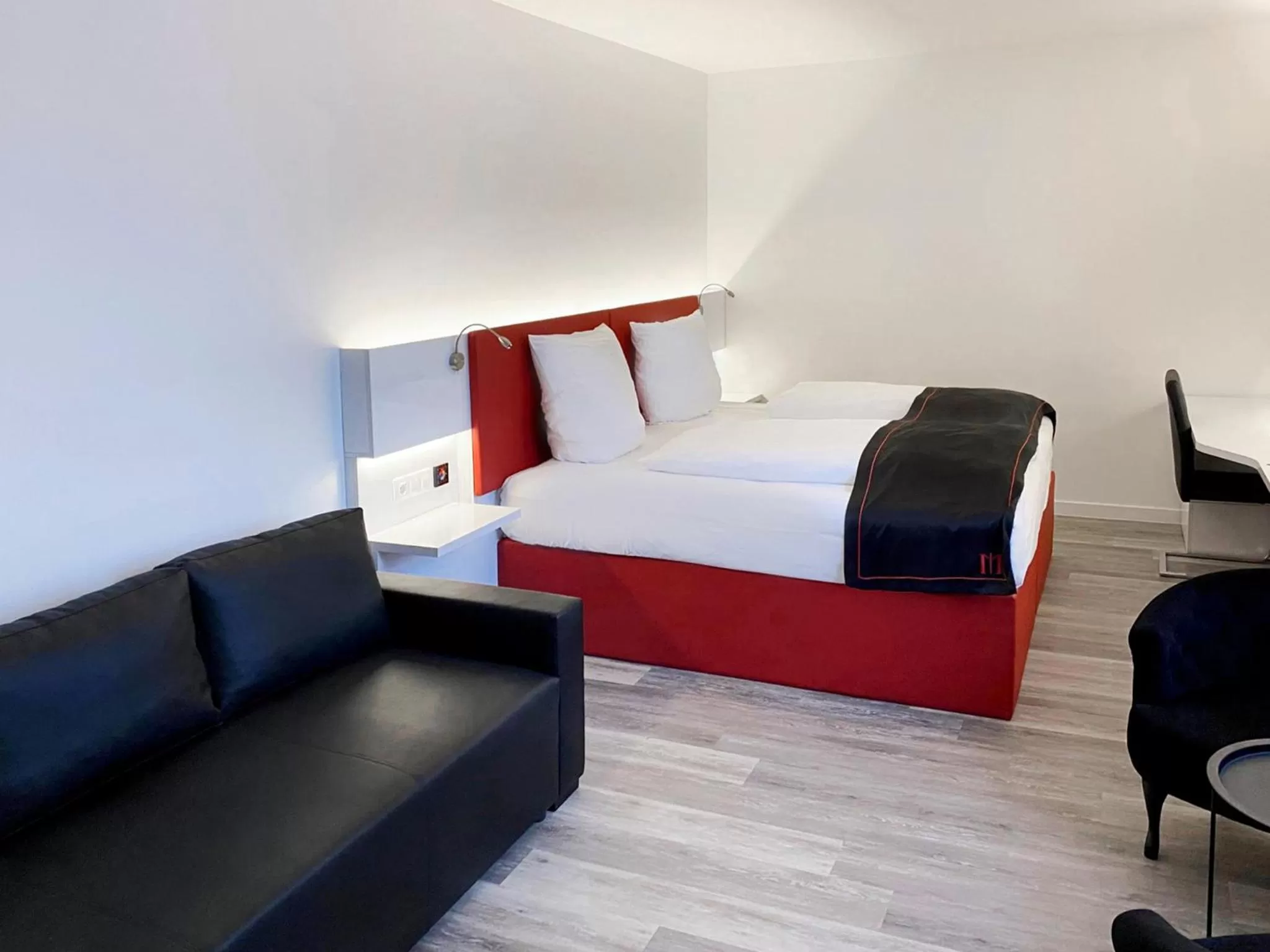 Photo of the whole room, Bed in DORMERO Hotel Darmstadt