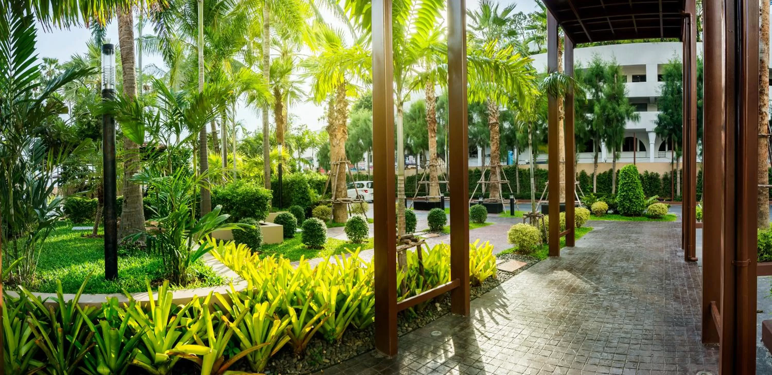 Garden in Jomtien Palm Beach Hotel and Resort