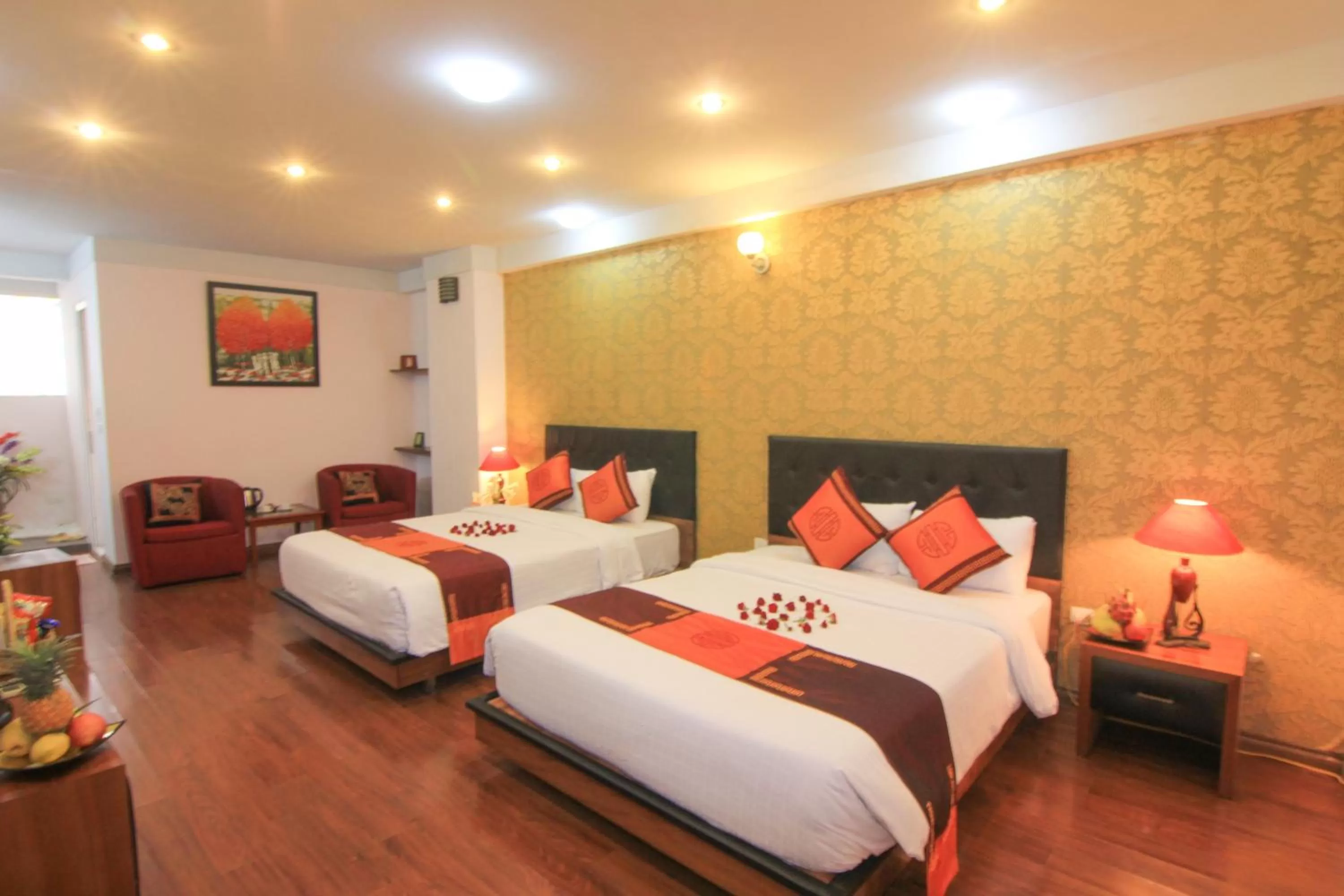 Bed in Urban Alley Hotel