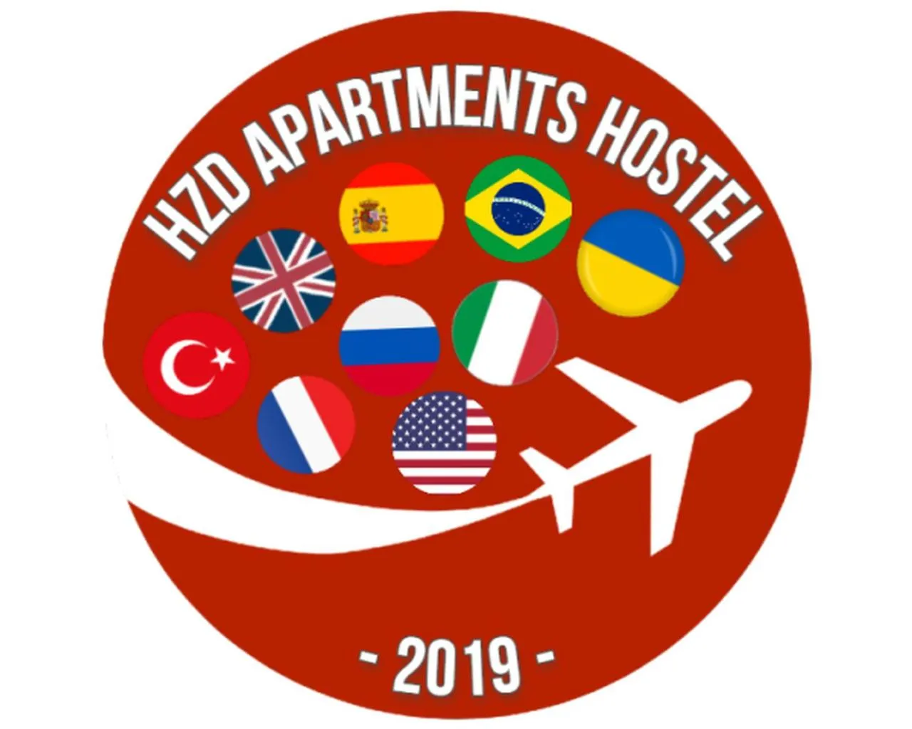 Property logo or sign in HZD Apartments Hostel