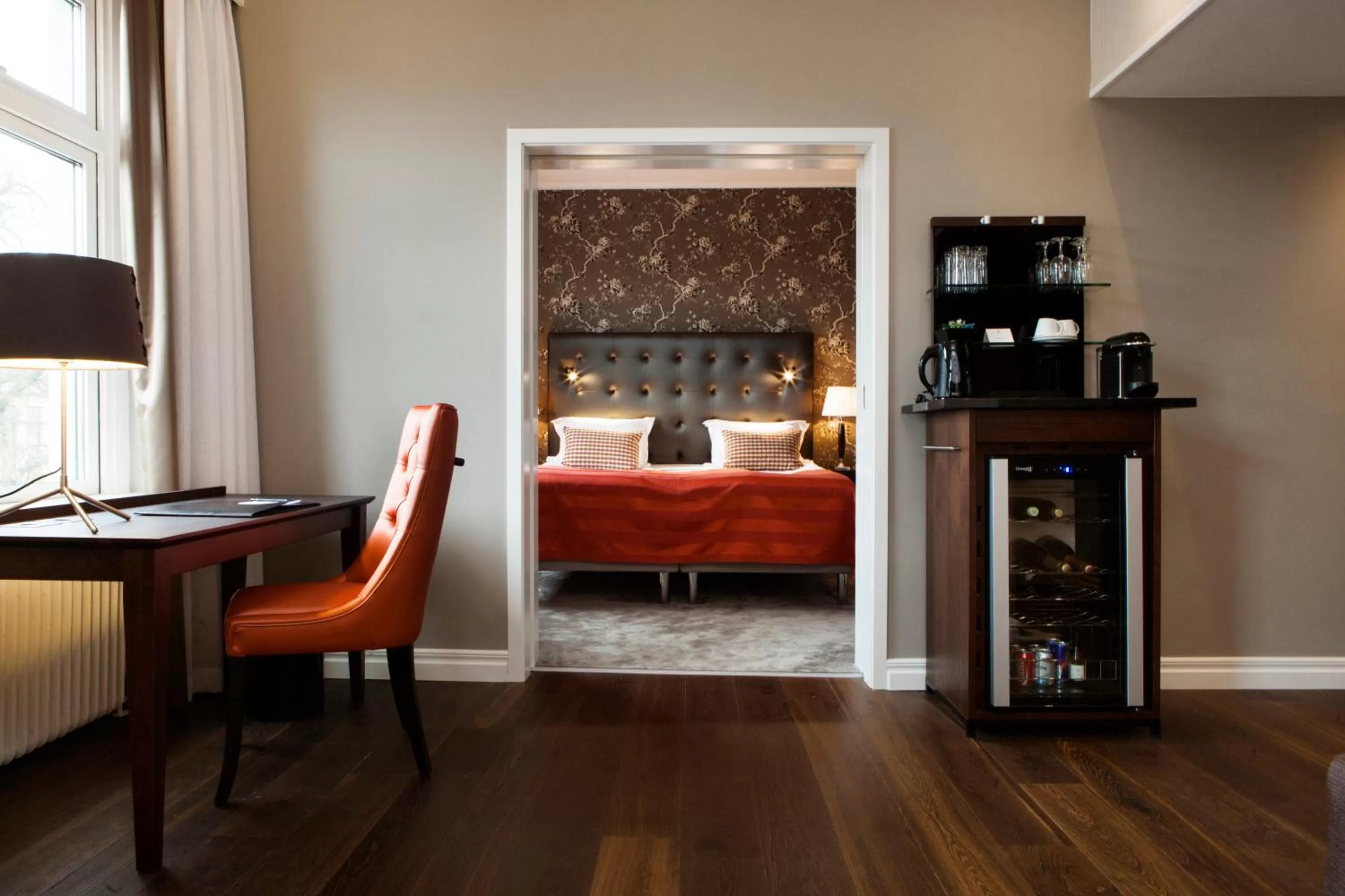 Seating area, Bed in Elite Stadshotellet Växjö