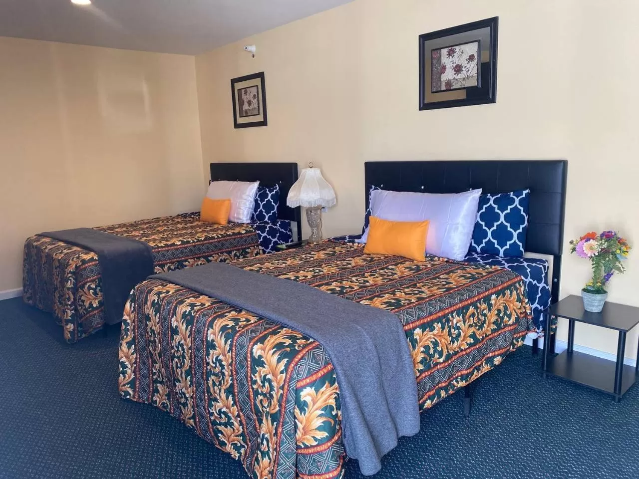 Bed in Western Motel