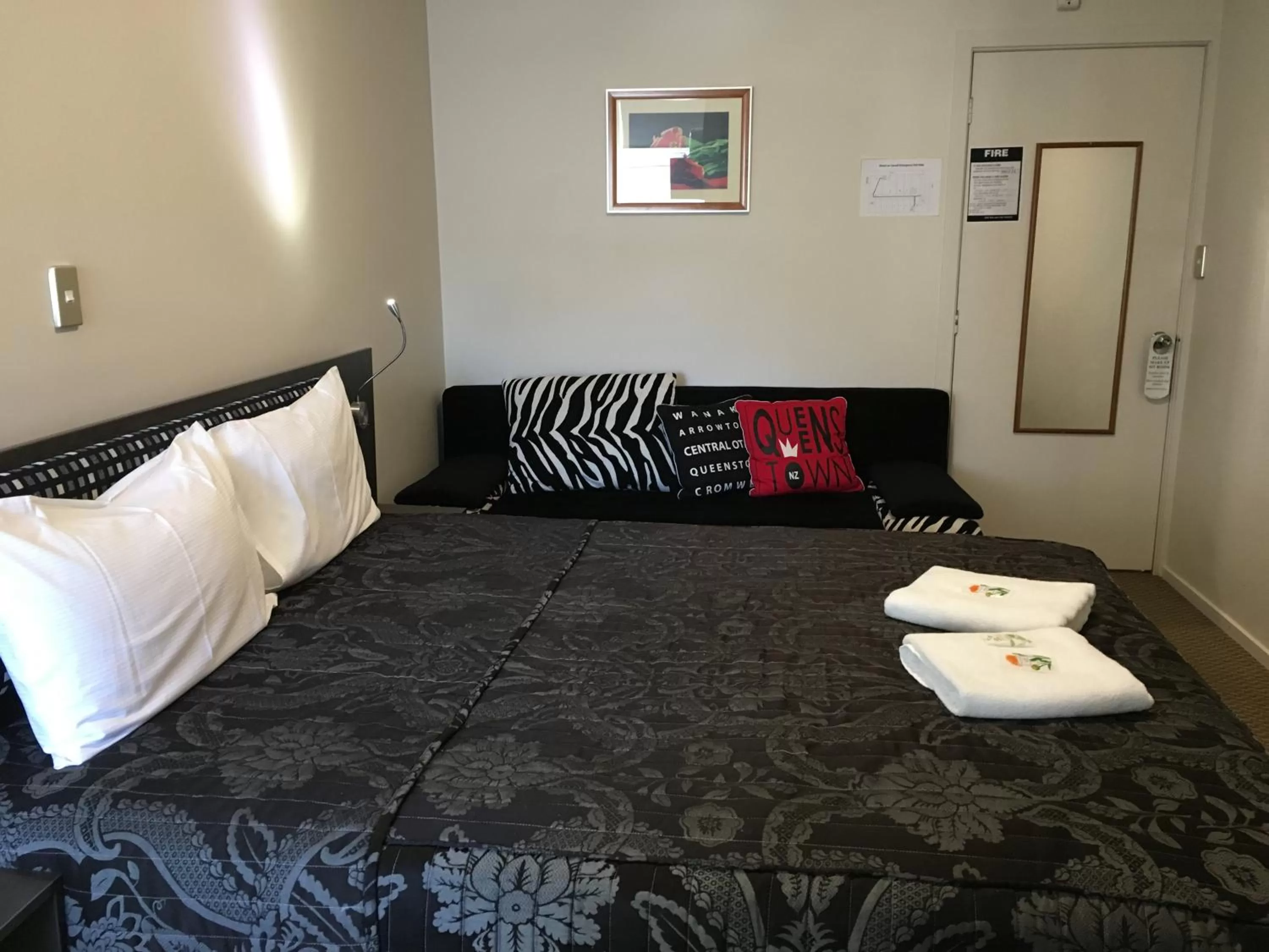 Bed in Motel on Carroll