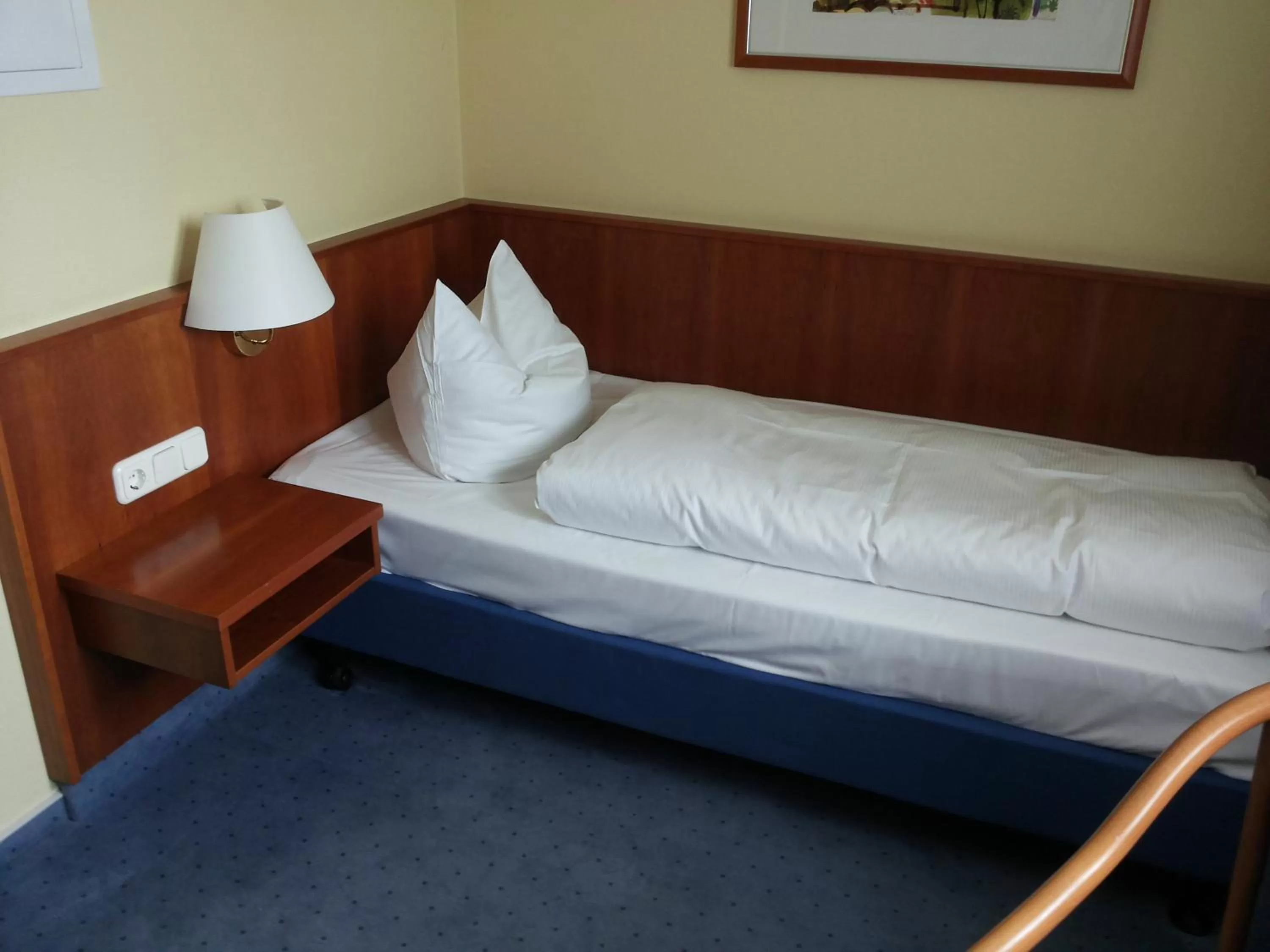 Shower, Bed in Hotel Mühlenhof Lollar