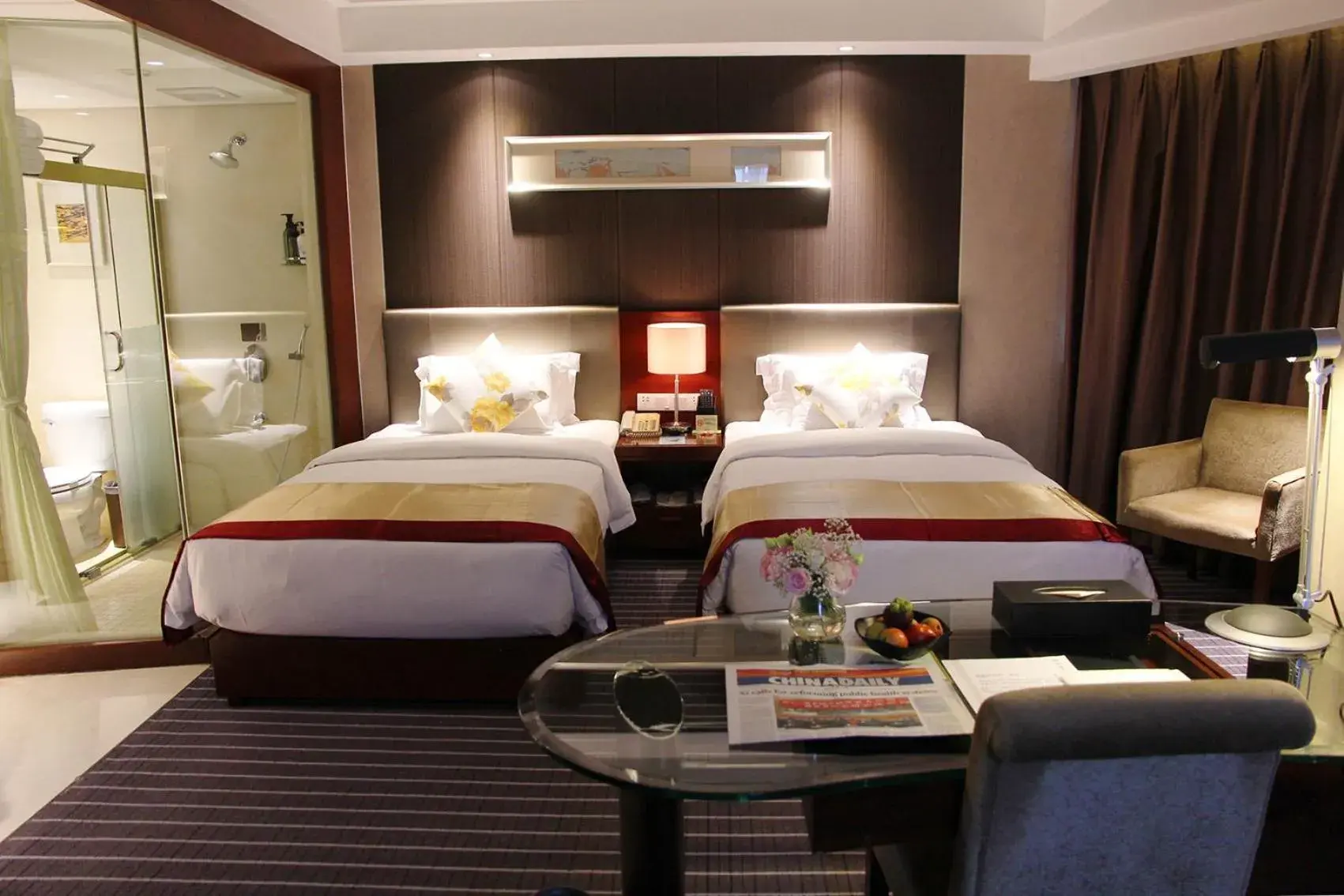 Deluxe Twin Room in Kunming Haitian Hotel Deluxe Twin Room in Kunming Haitian Hotel