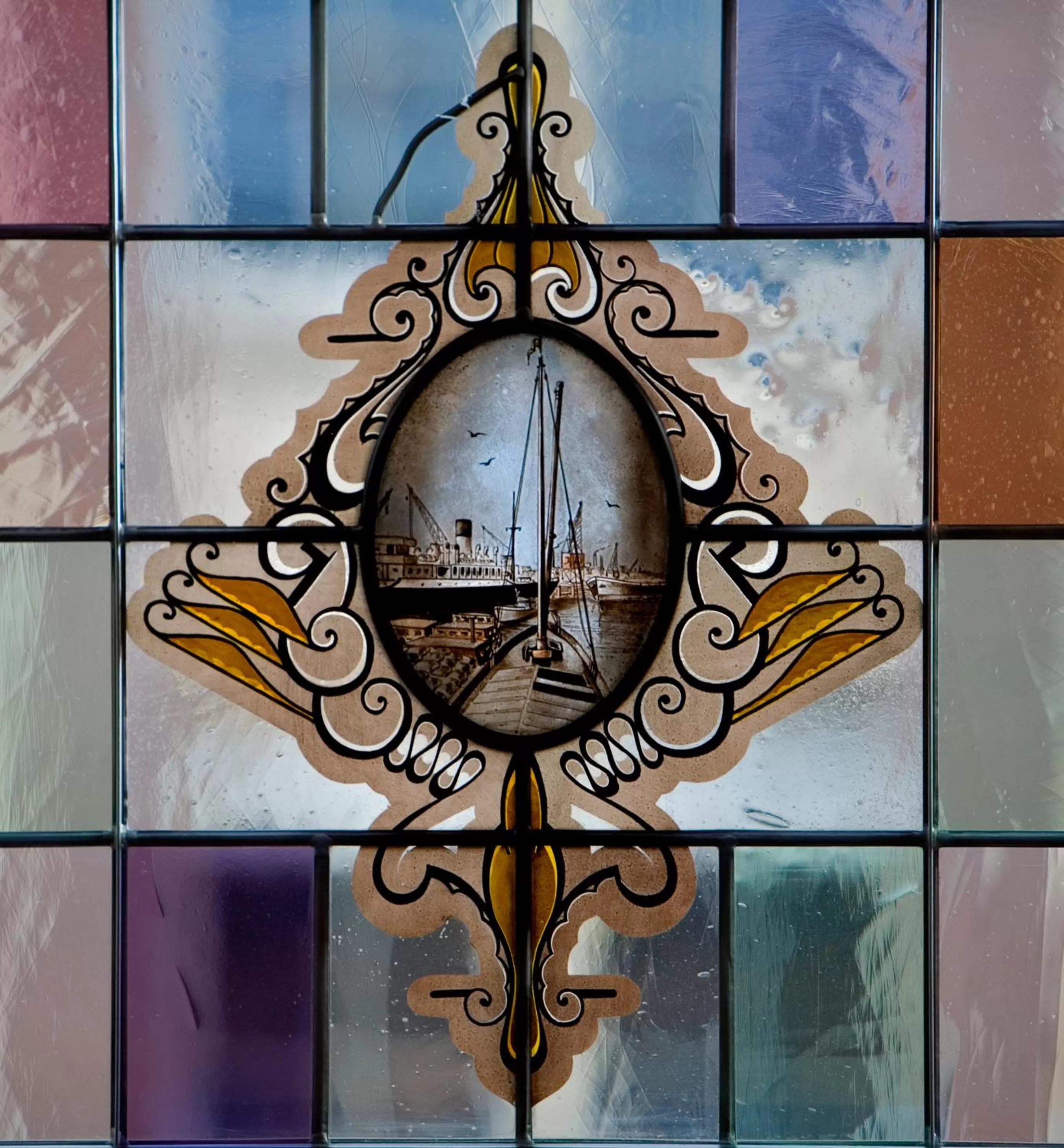 Decorative detail in Hotel Amsterdam De Roode Leeuw