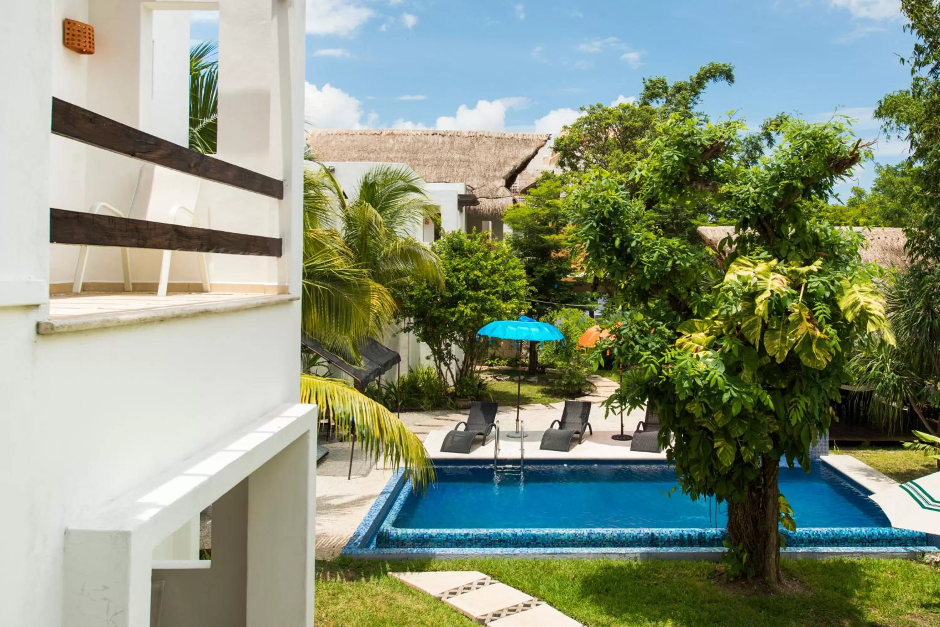 Bird's eye view in Villas El Encanto Cozumel