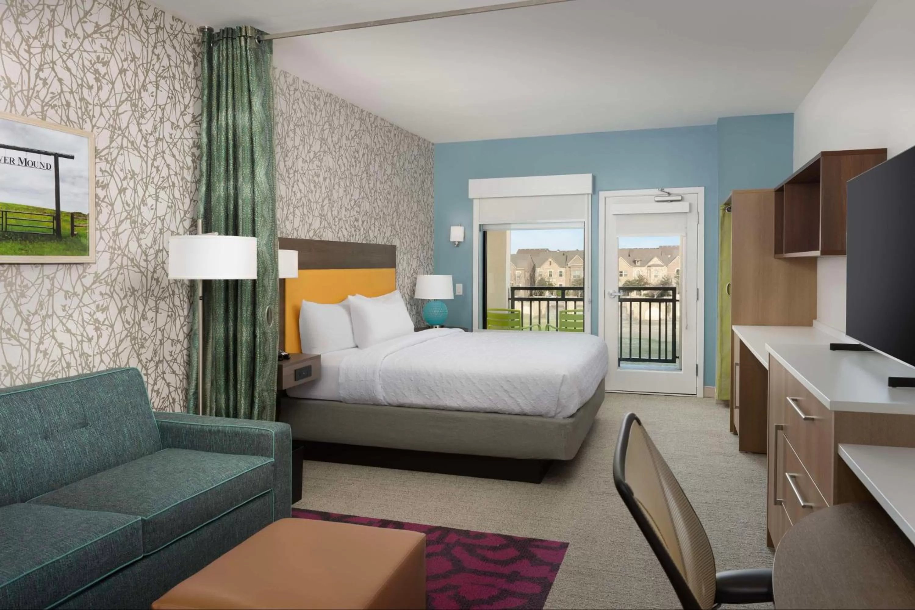 Bedroom, Bed in Home2 Suites By Hilton Flower Mound Dallas