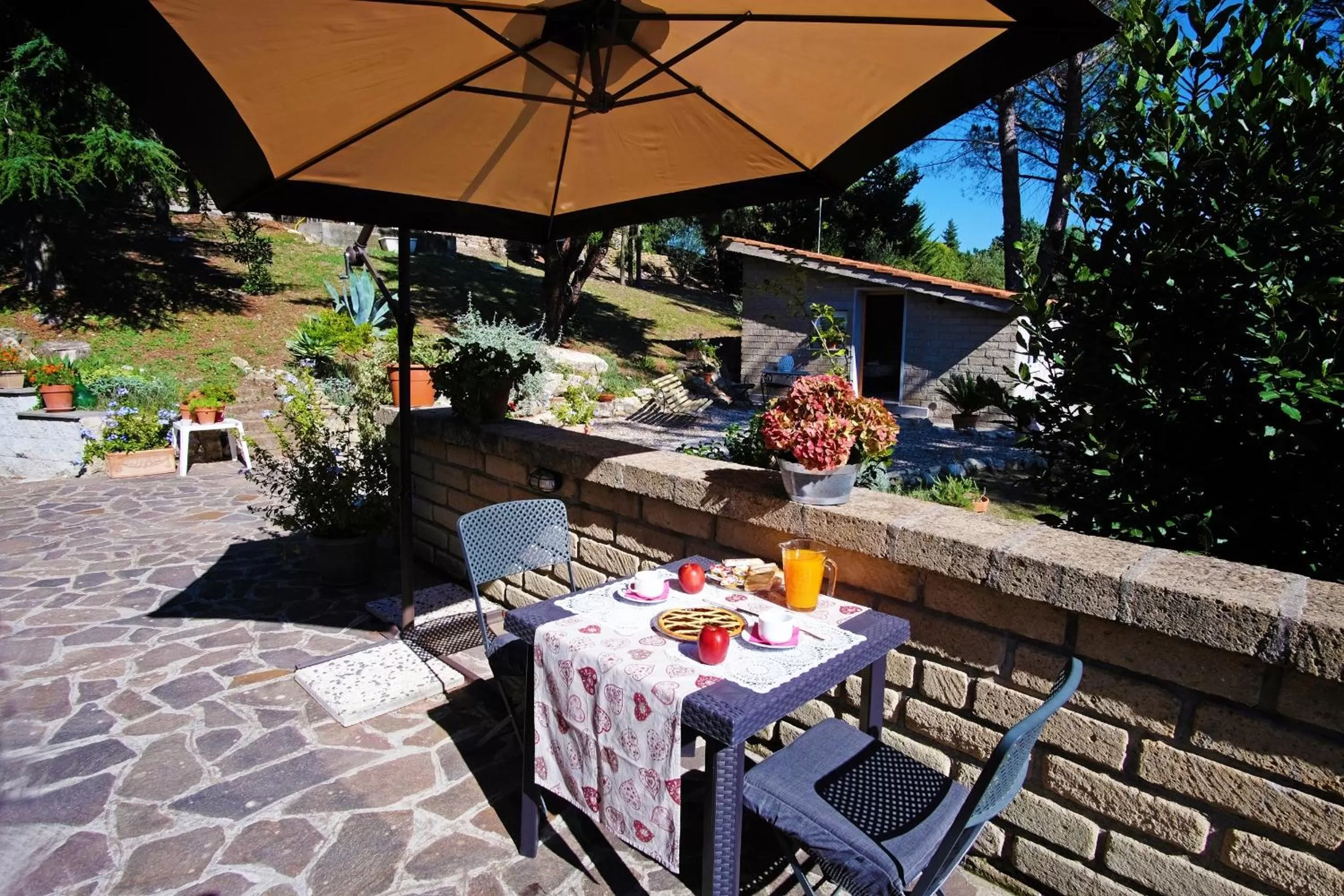 Patio in Bed and Breakfast Romantica Evasione