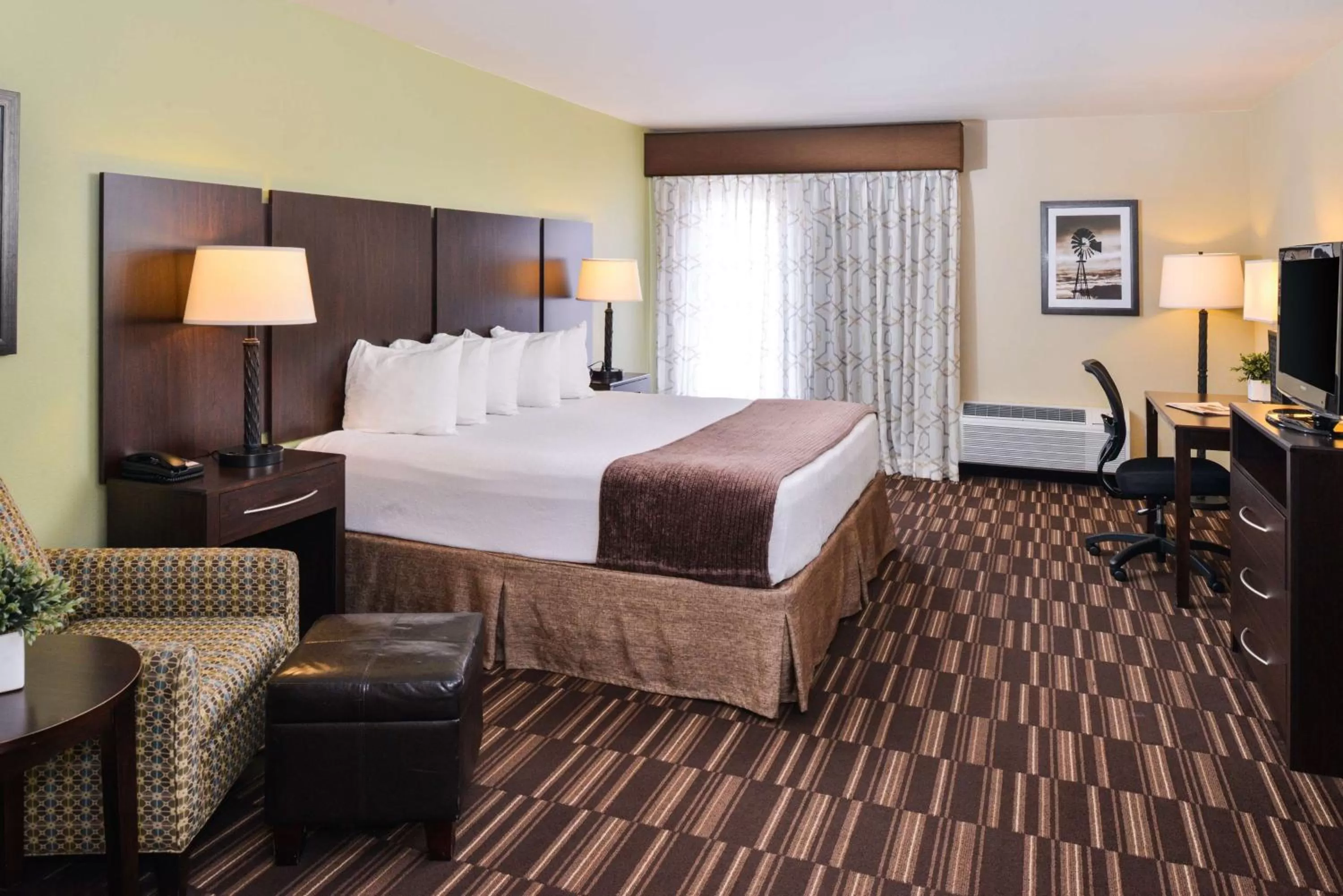 Shower, Bed in Best Western Sundowner