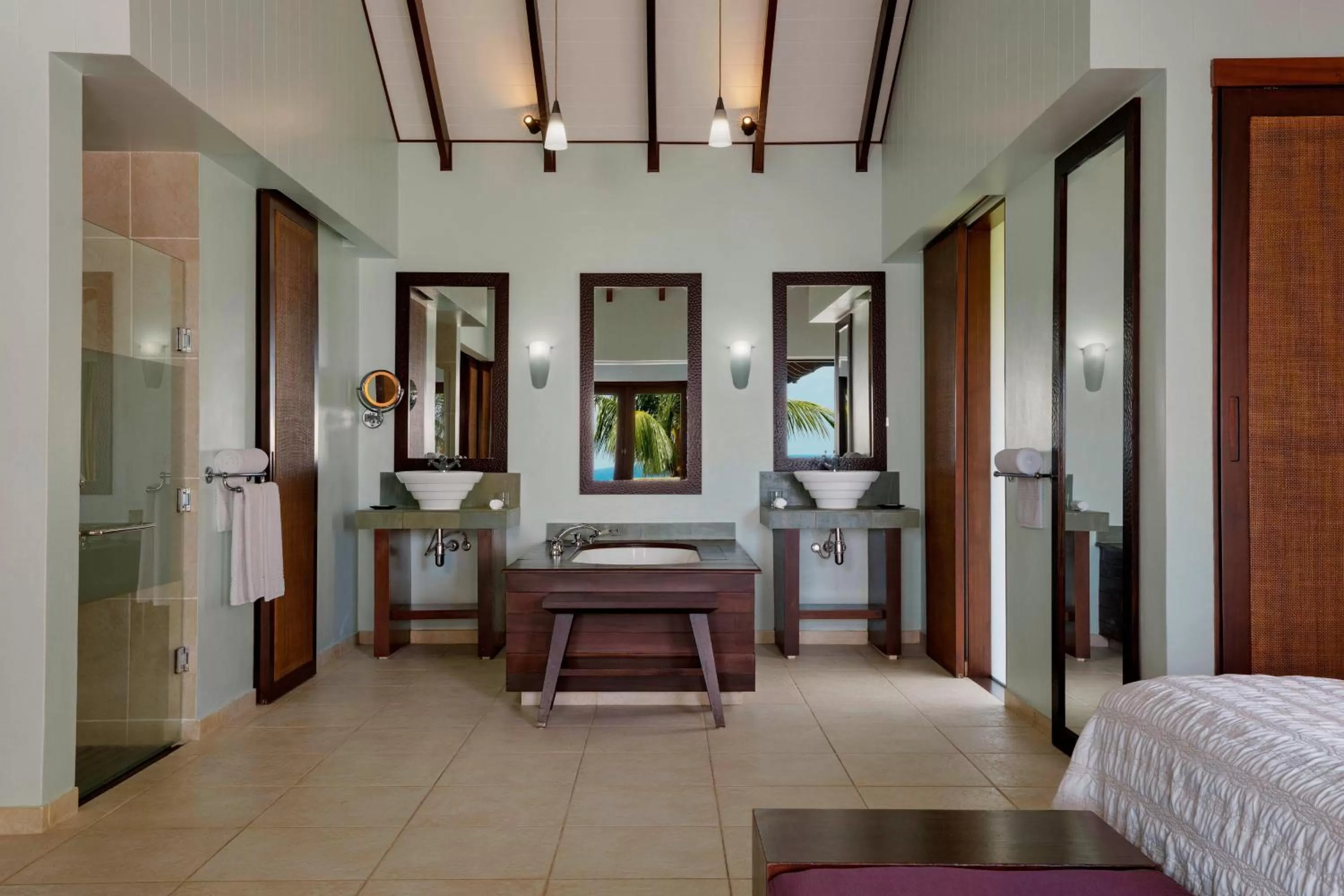Bathroom in Fisherman's Cove Resort - closed for complete renovation - Visit our sister property STORY Seychelles for your stay