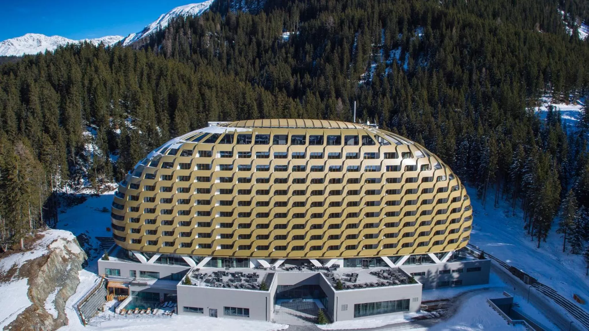 Property building in AlpenGold Hotel Davos
