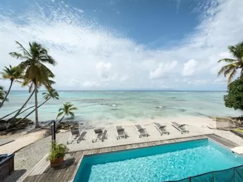 Pool view in Coco Beach Marie-Galante