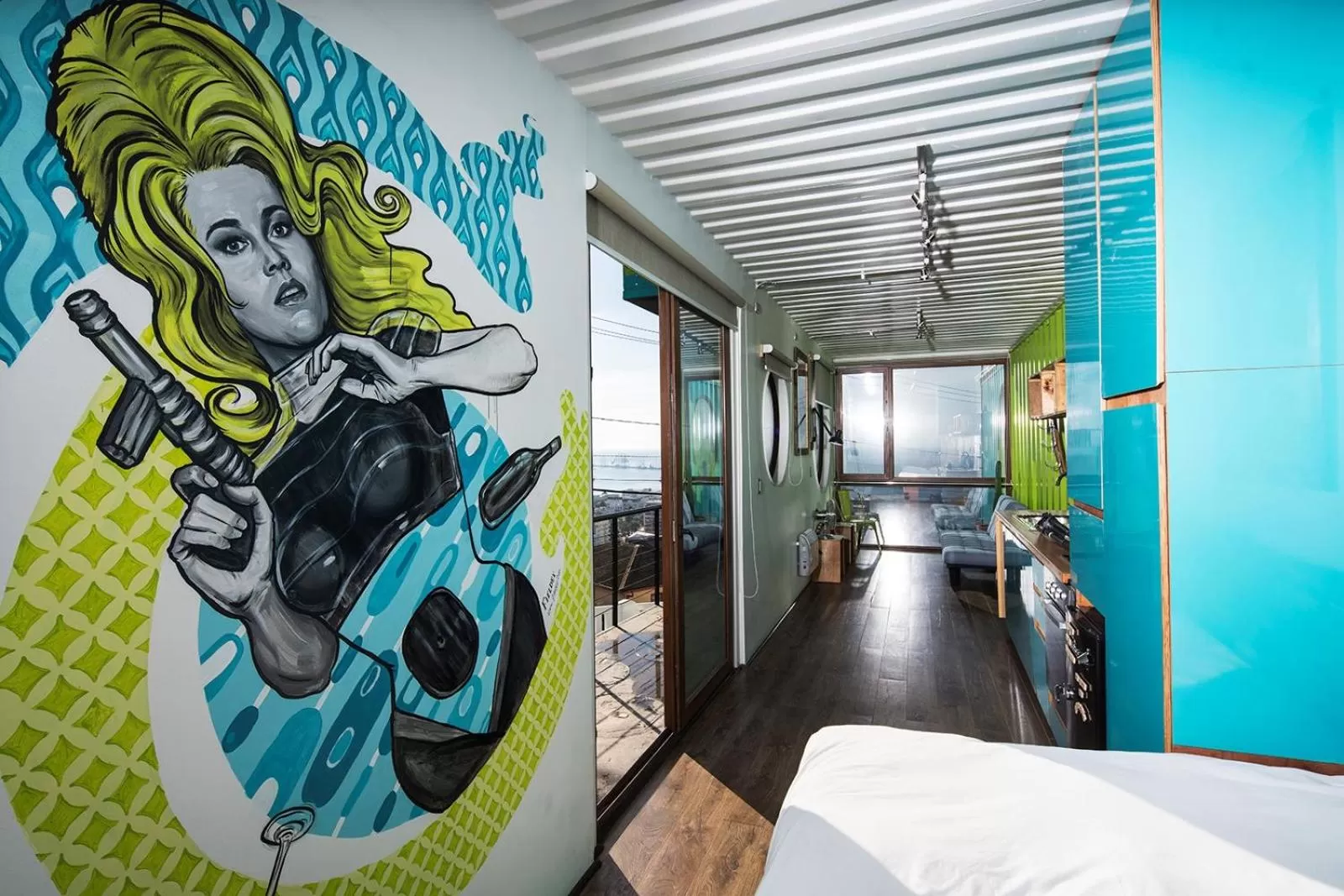 Balcony/Terrace in Hotel Winebox Valparaiso