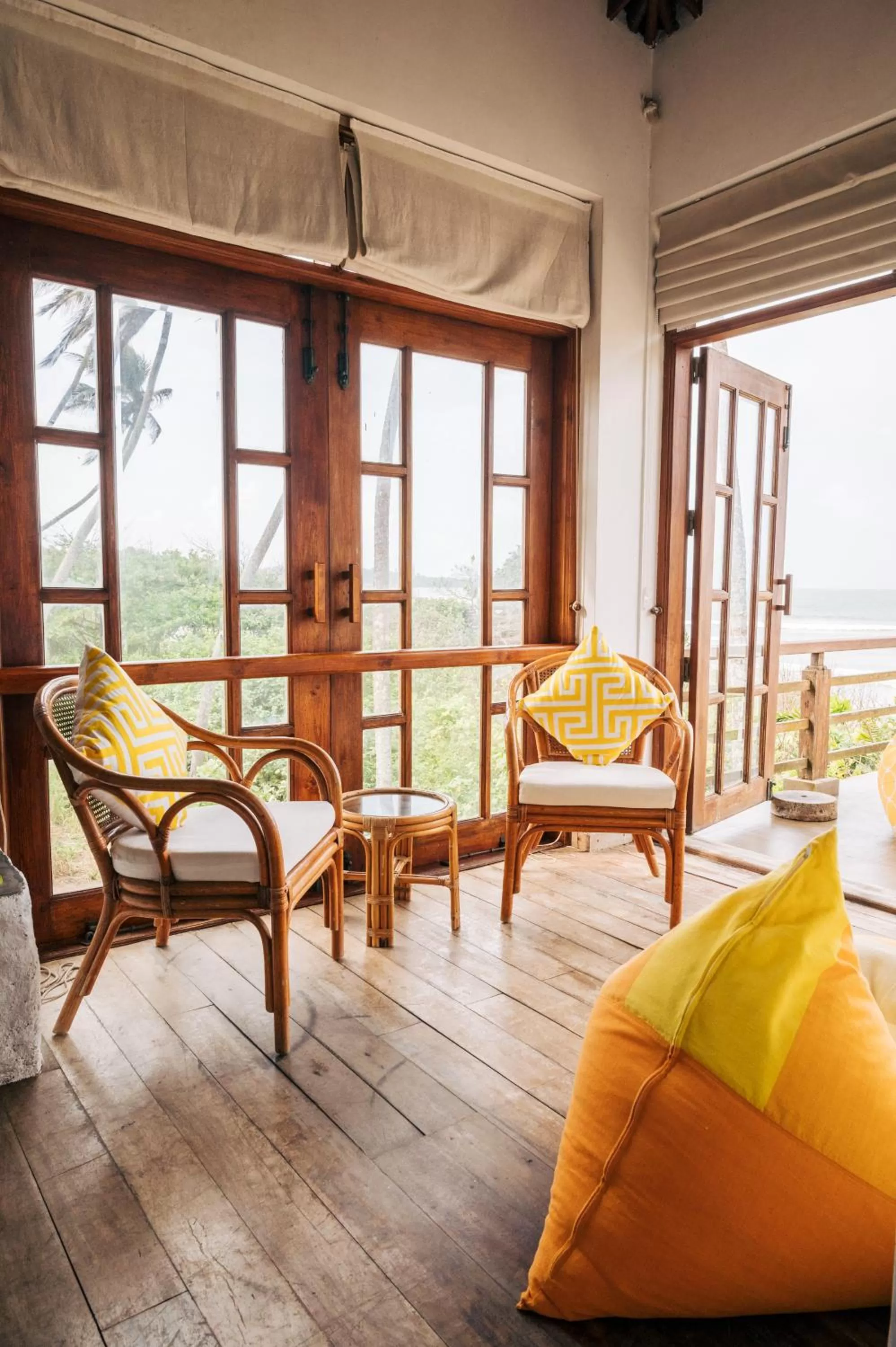 Seating Area in Sānti Beach House with pool & beach