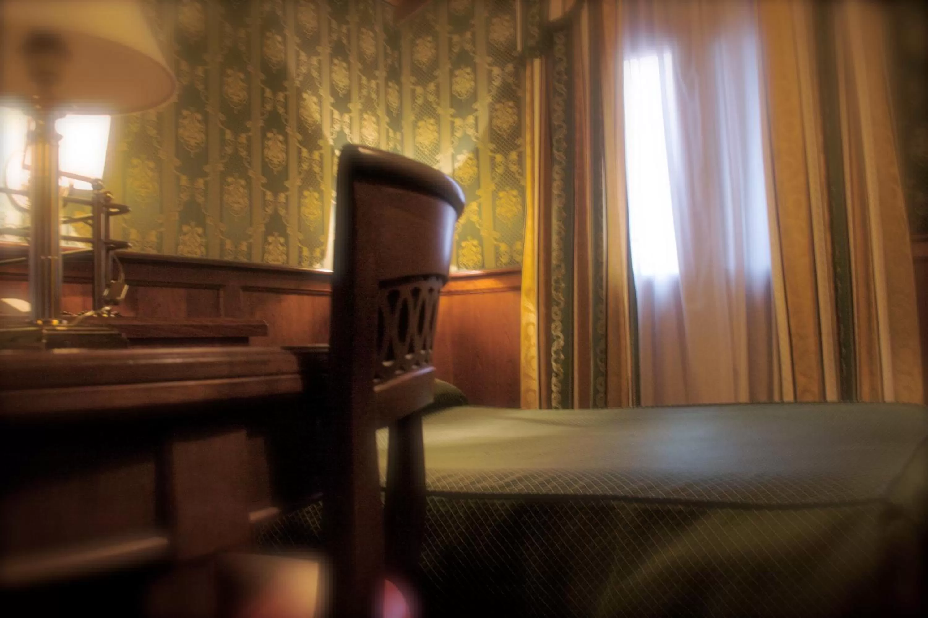 Decorative detail, Bed in Hotel Lux