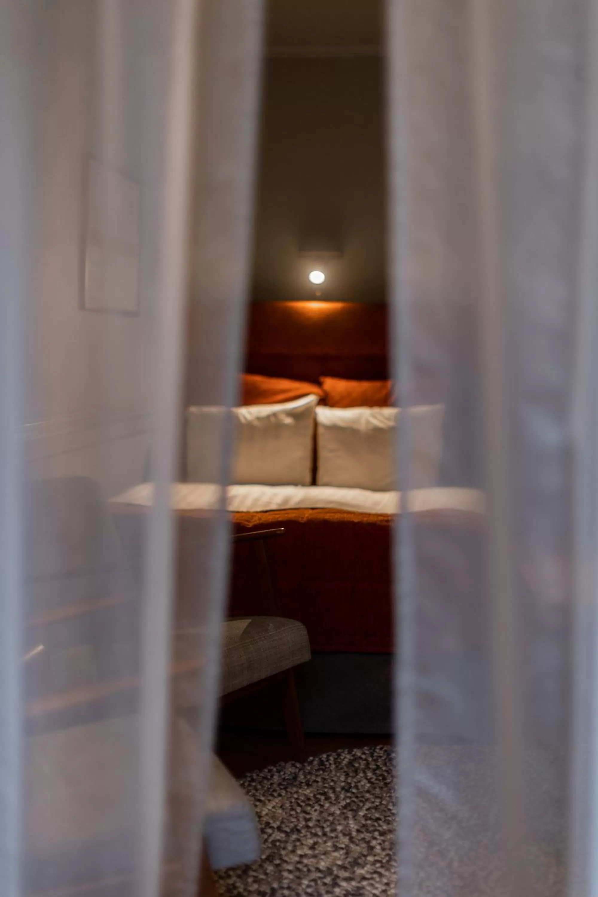 Bed in Hotel Poseidon