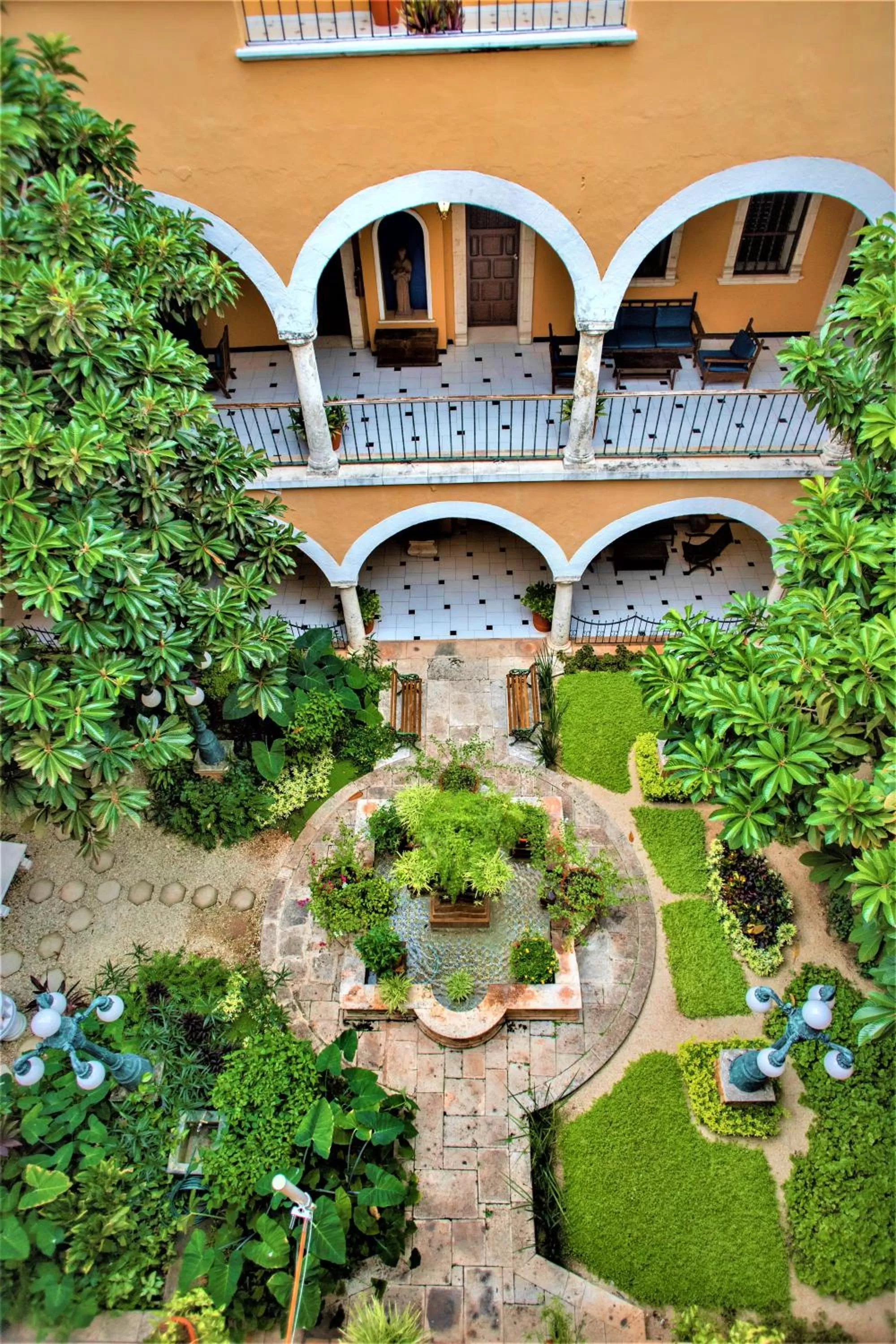 Bird's eye view in Hotel Caribe Merida Yucatan