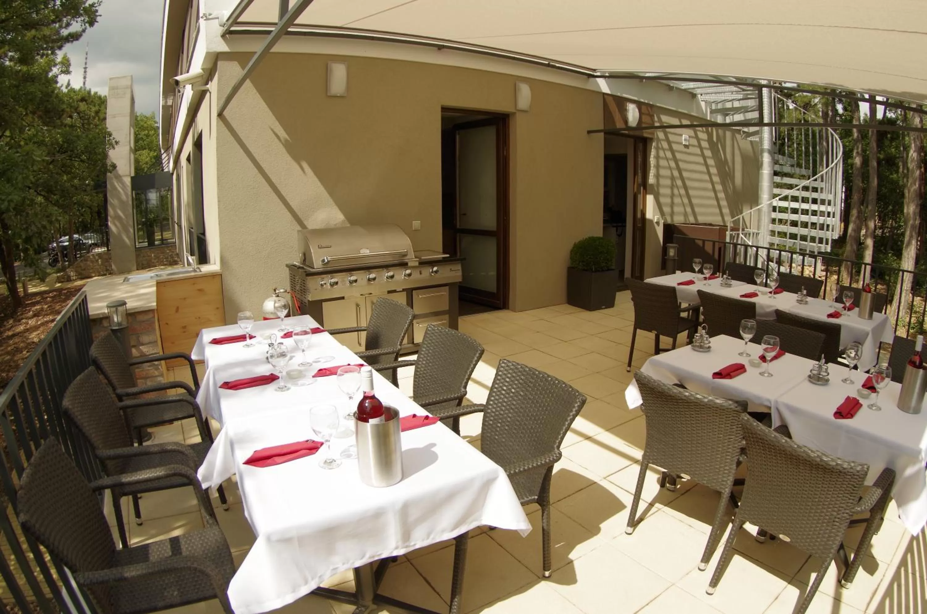 Balcony/Terrace, Restaurant/Places to Eat in Hotel Therapia