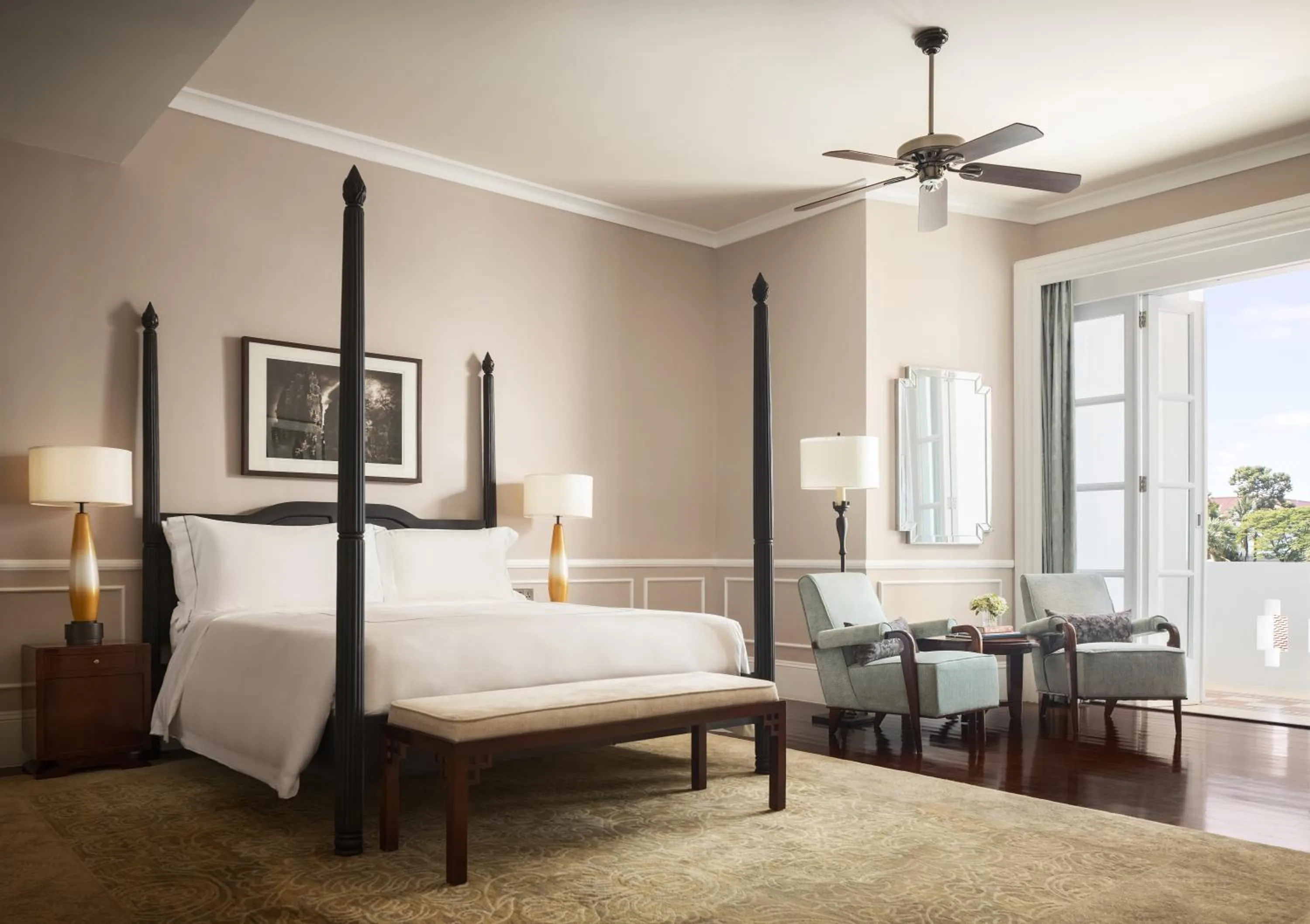 Bed in Raffles Grand Hotel d'Angkor