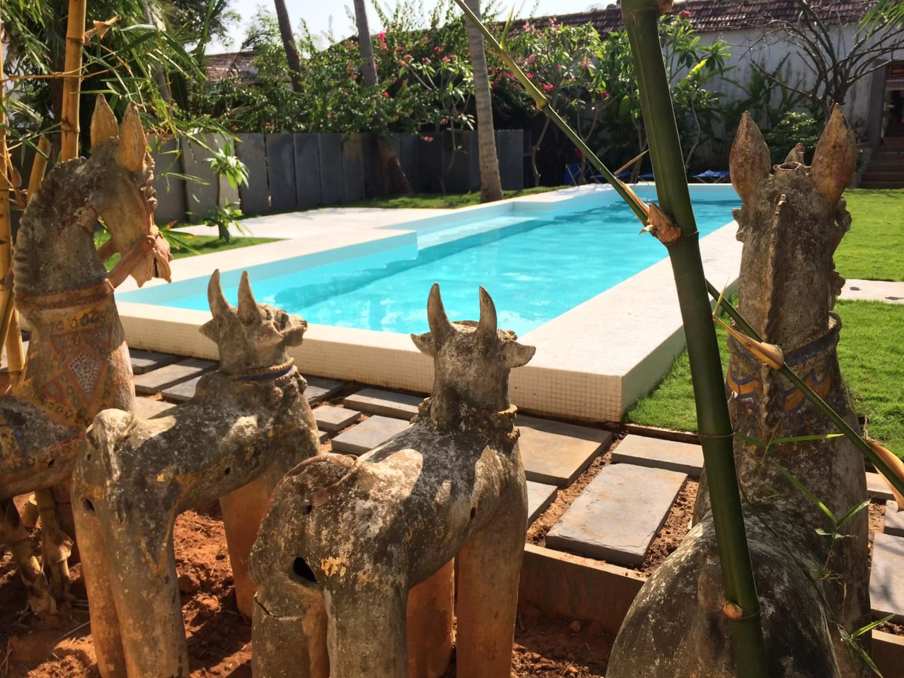 Garden, Swimming Pool in Saratha Vilas Chettinad