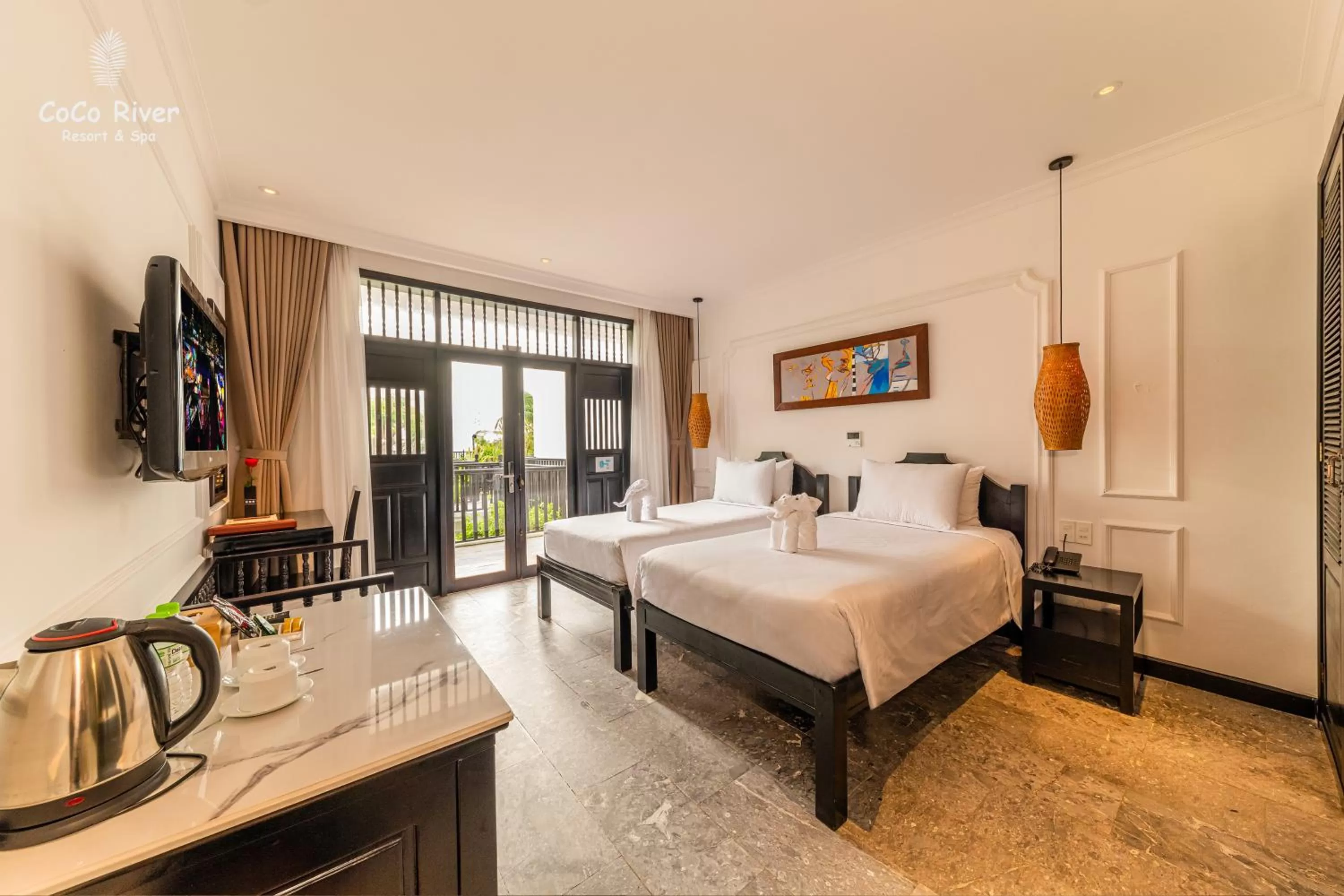Photo of the whole room, Bed in Hoi An Coco River Resort & Spa