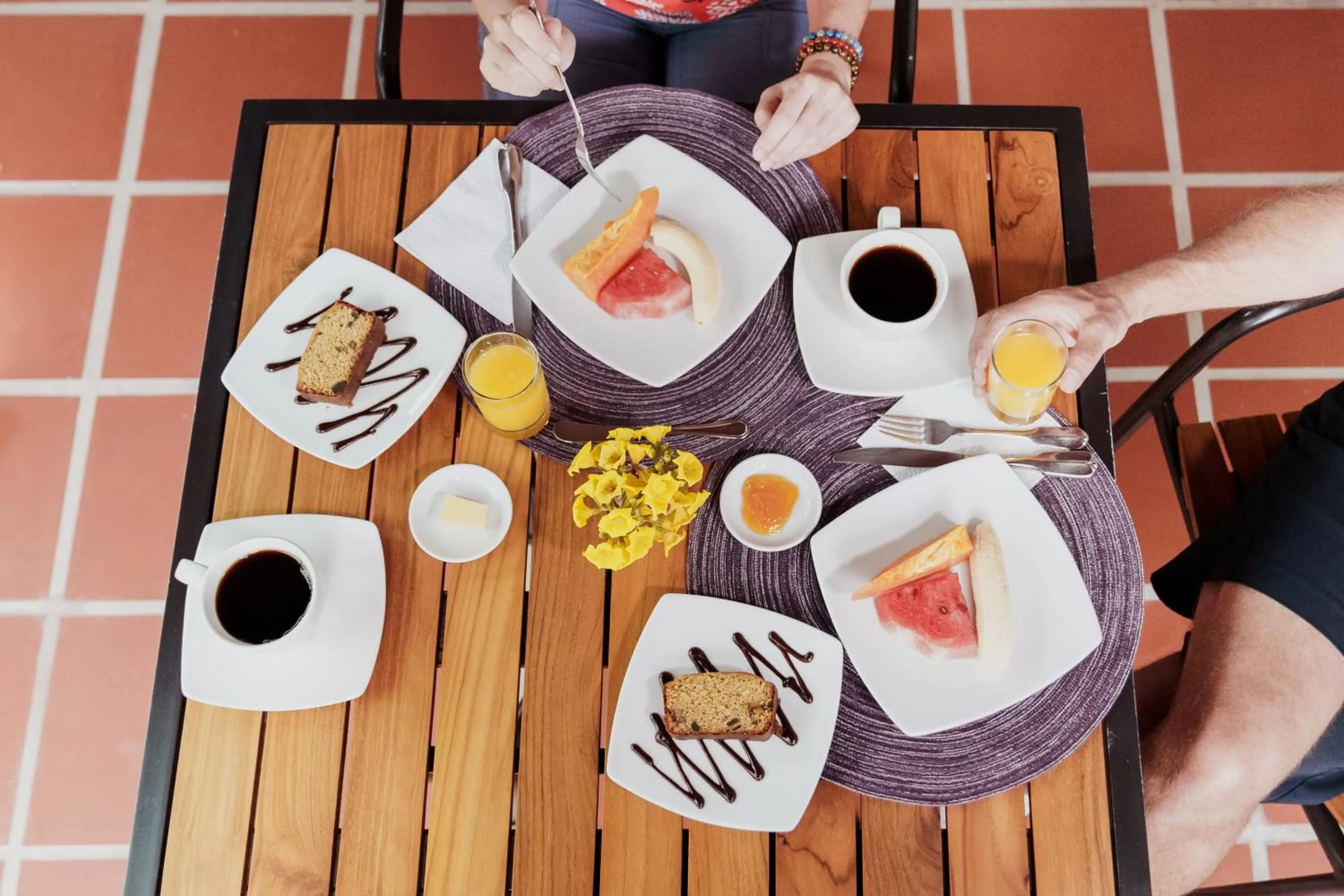 Food close-up, Breakfast in Hotel Galapagos Suites B&B