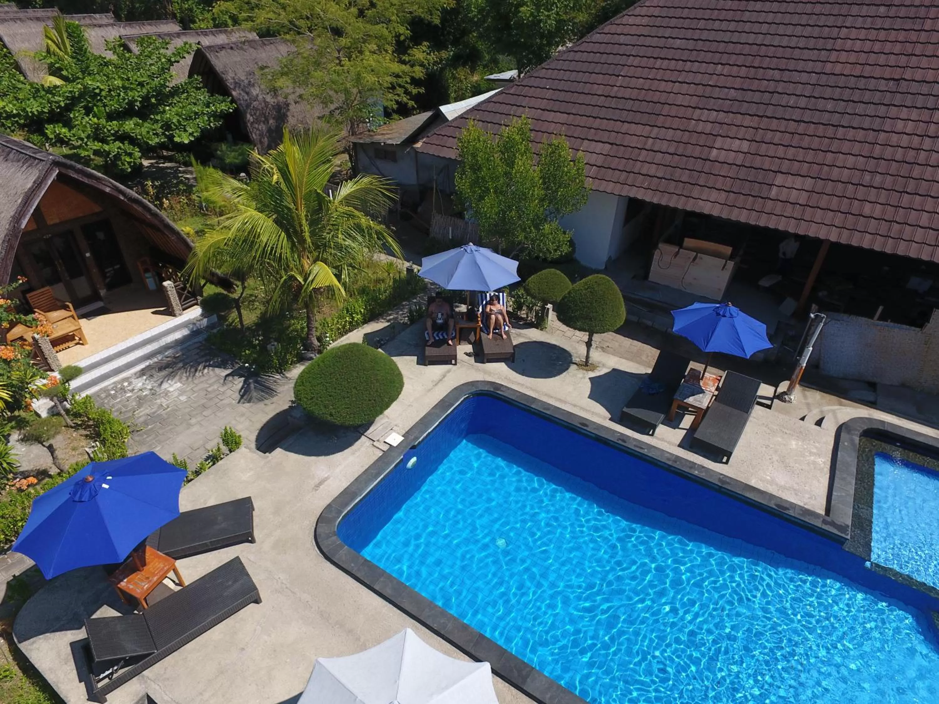 Pool View in Sandy Beach Bungalows