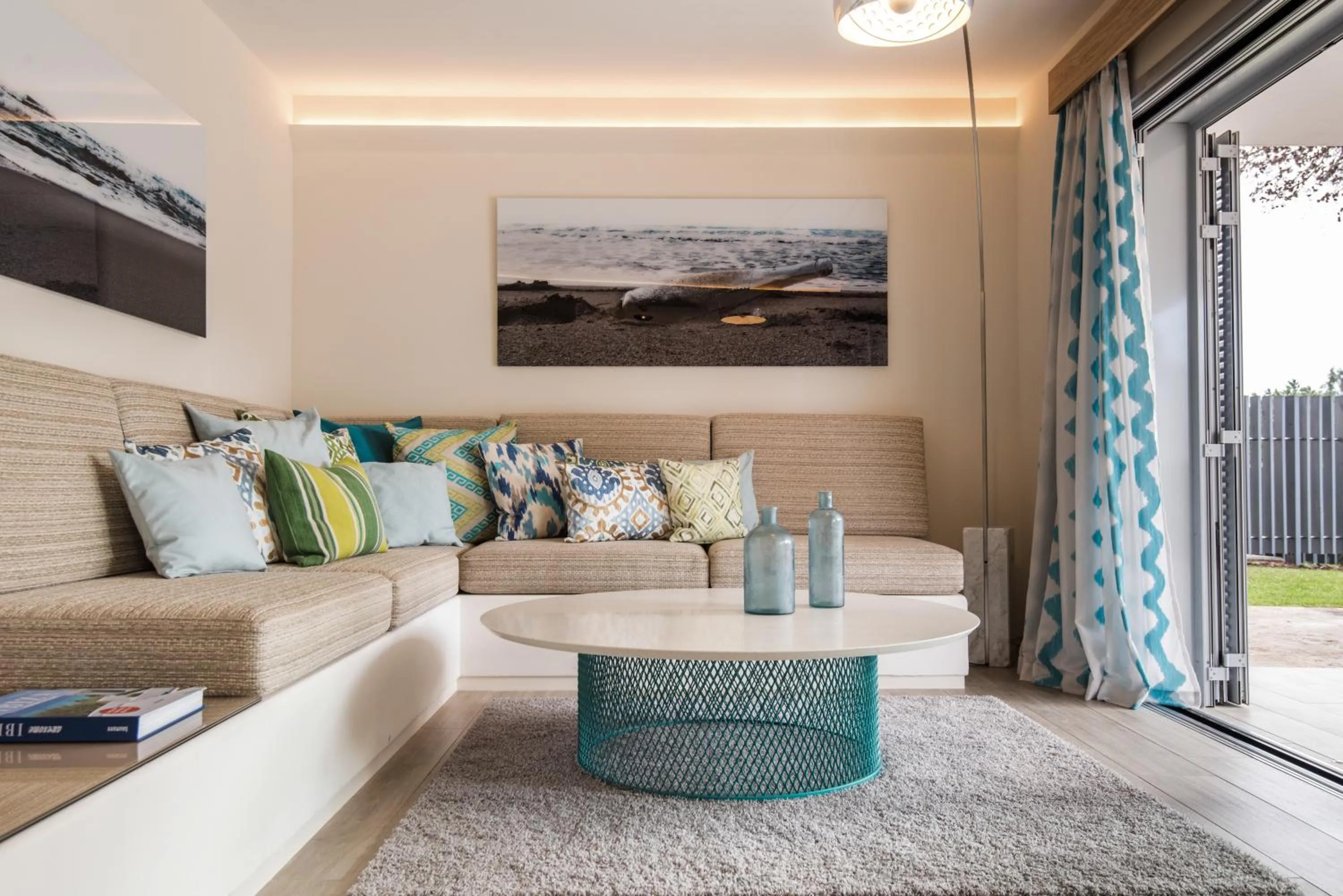 Living room in 7Pines Resort Ibiza, part of Destination by Hyatt