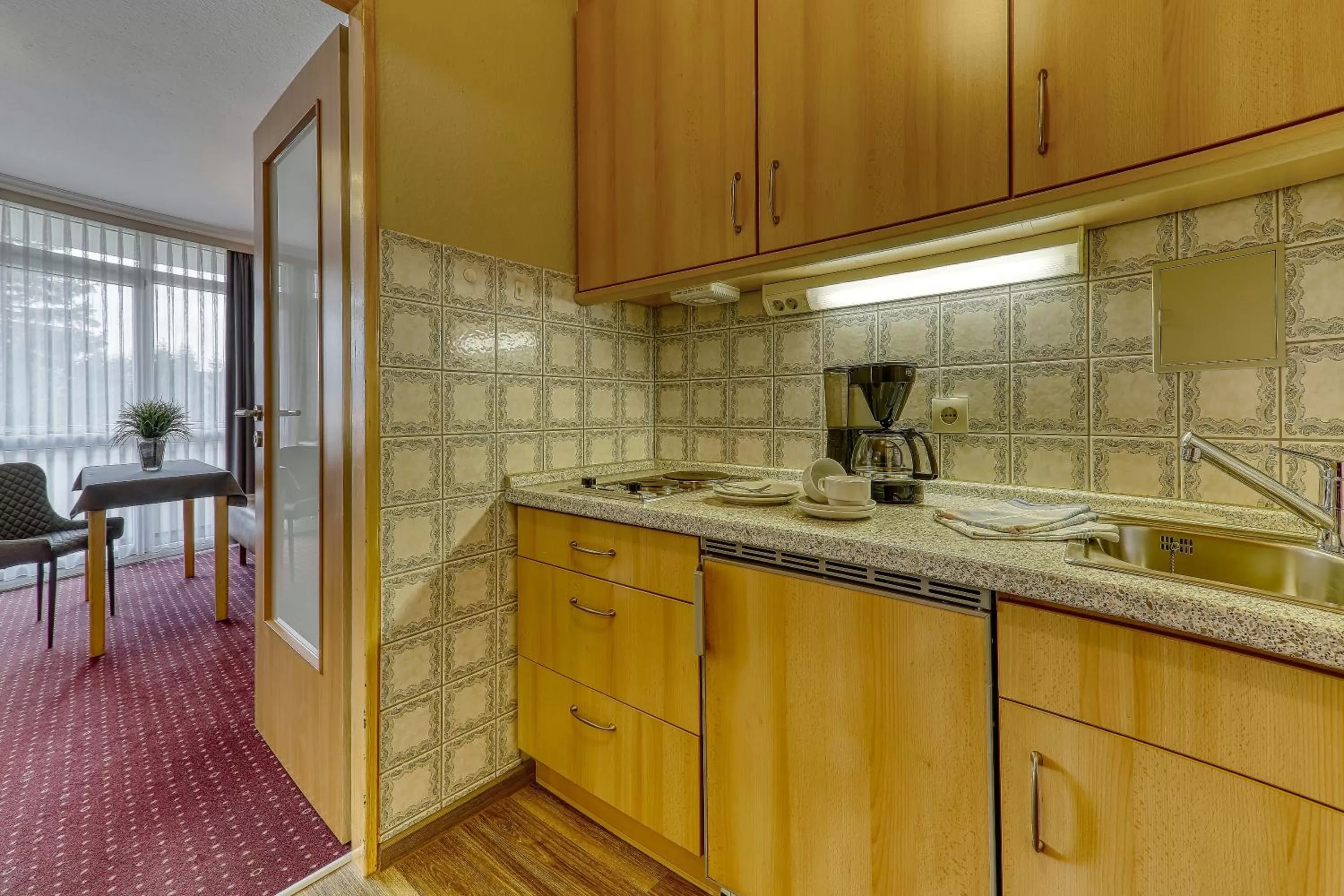 Kitchen or kitchenette, Kitchen/Kitchenette in Kurpension Freudenstein